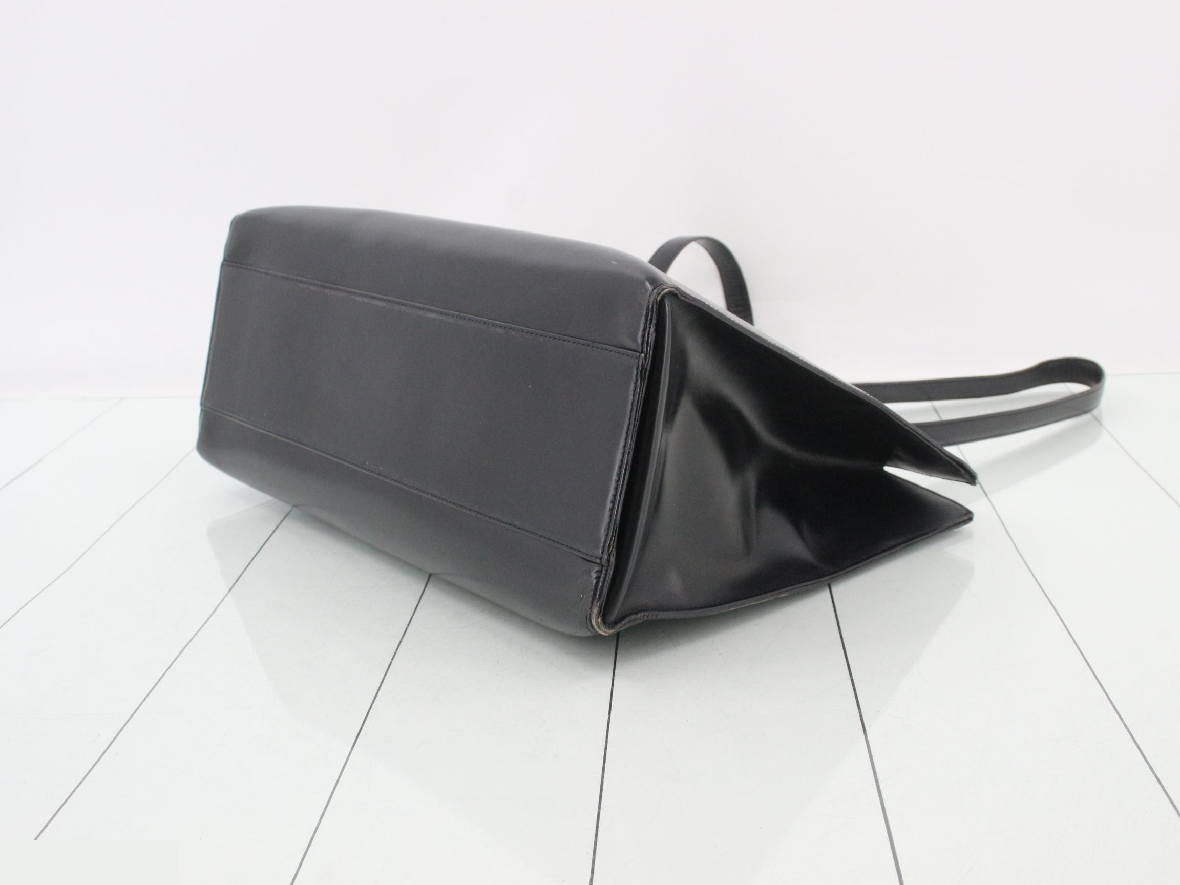 Panthère Tote Bag, Leather, Black — view 6