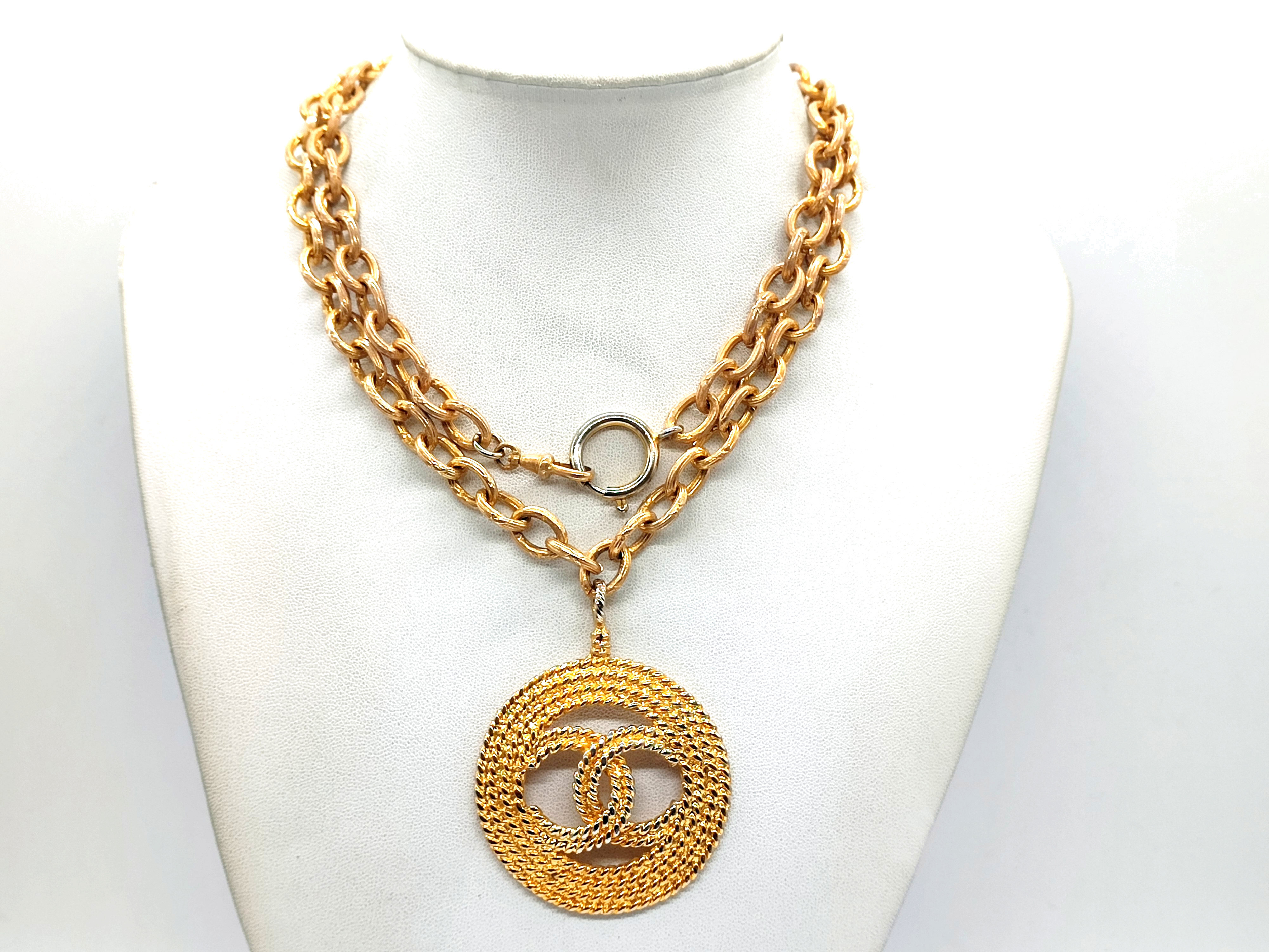 Coco Mark Mesh Pattern Necklace 2 8 Necklace
