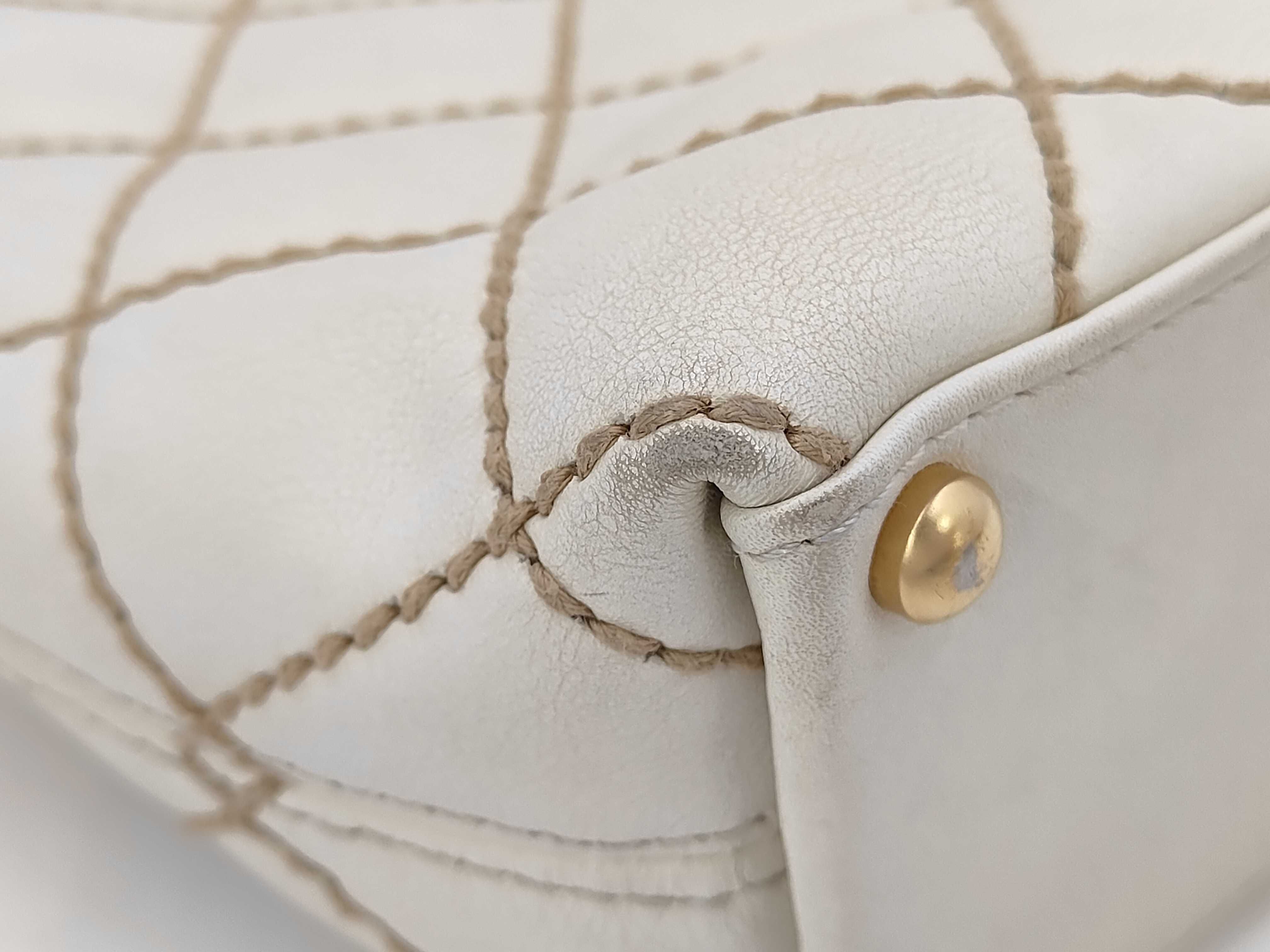 Matelasse Wild Stitch Handbag Leather White 8142592 Handbag — view 3