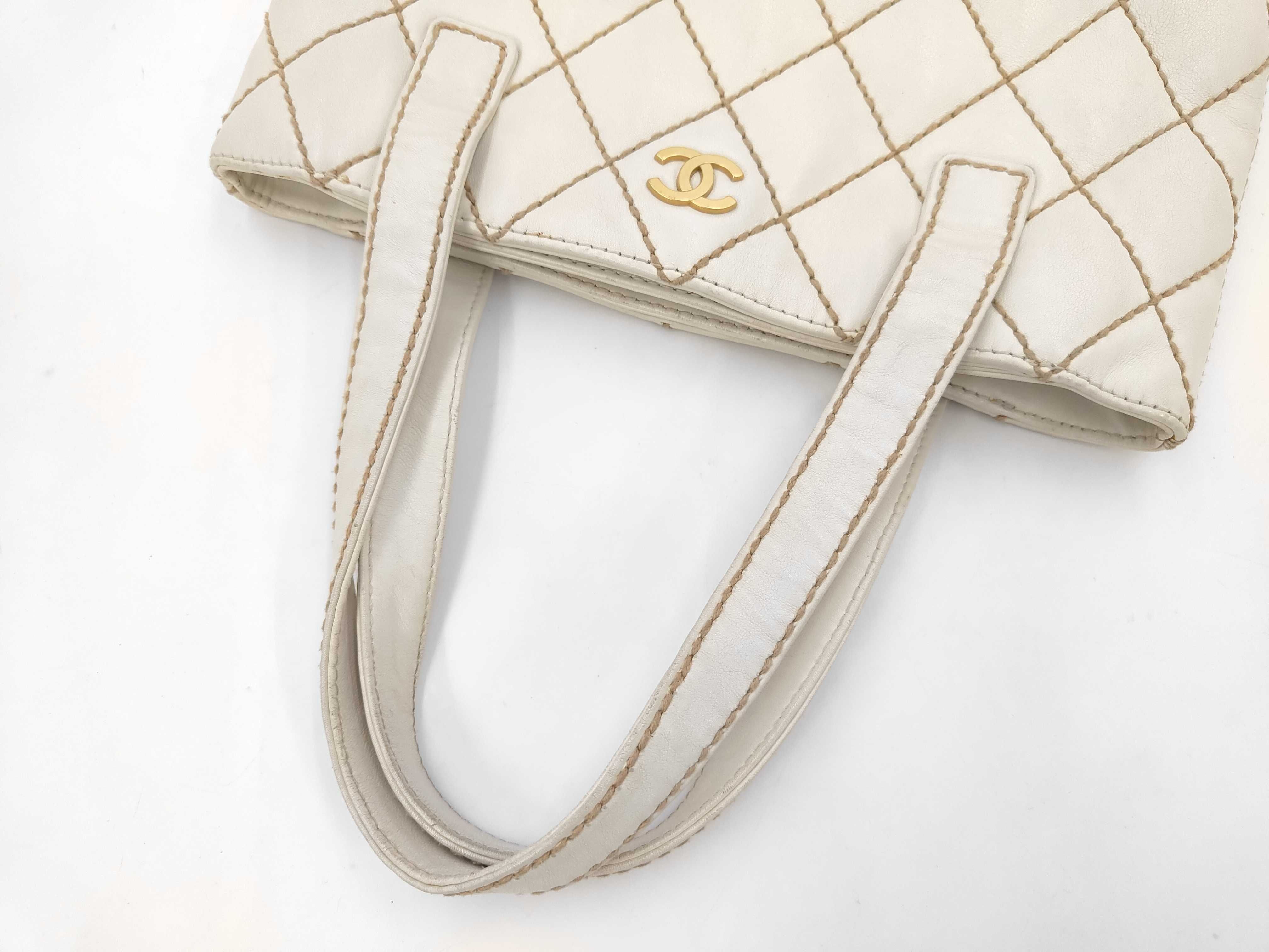Matelasse Wild Stitch Handbag Leather White 8142592 Handbag — view 5