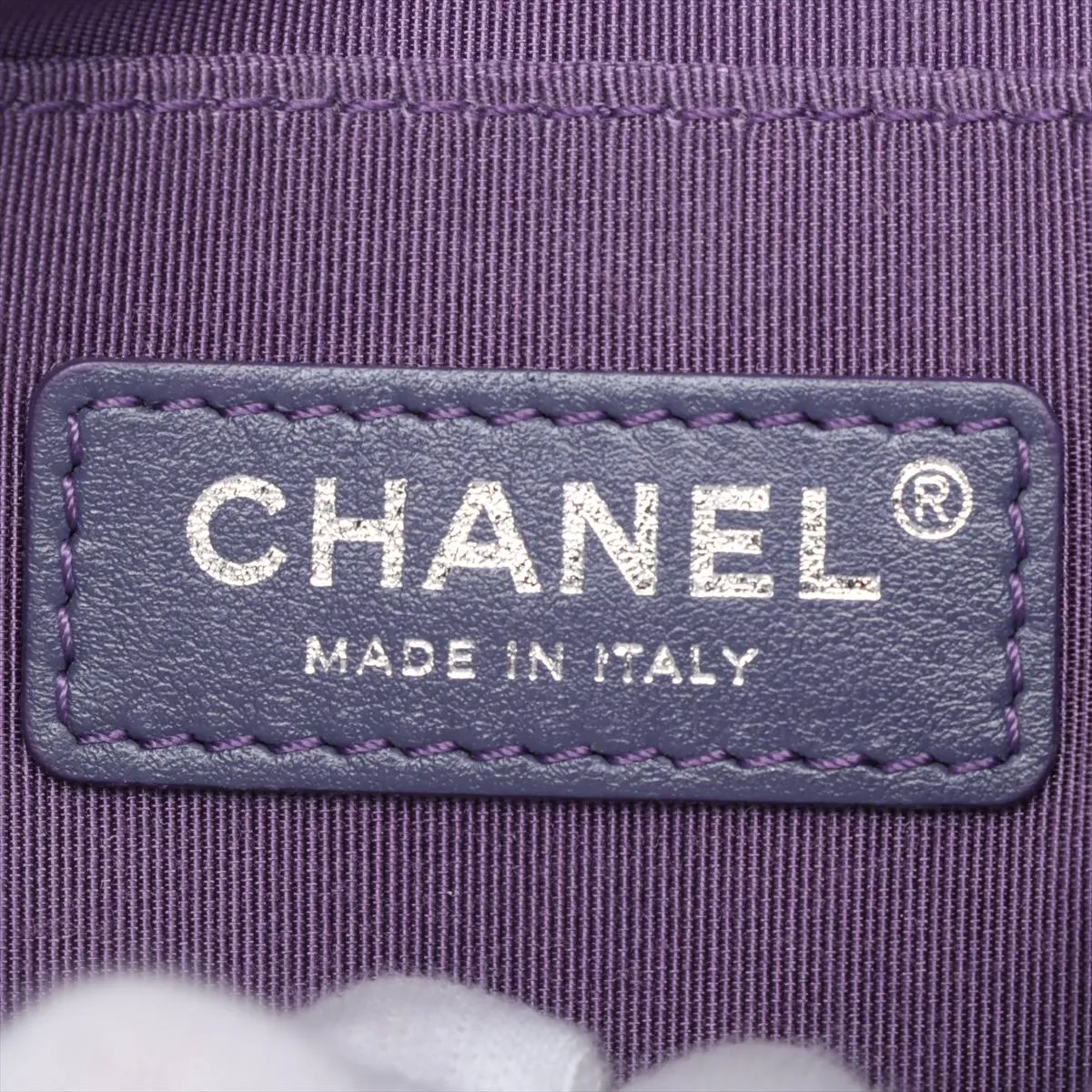 Mini Matelasse Caviar Skin Single Flap Single Chain Bag Purple Silver Hardware 29869265 29th Series — view 8