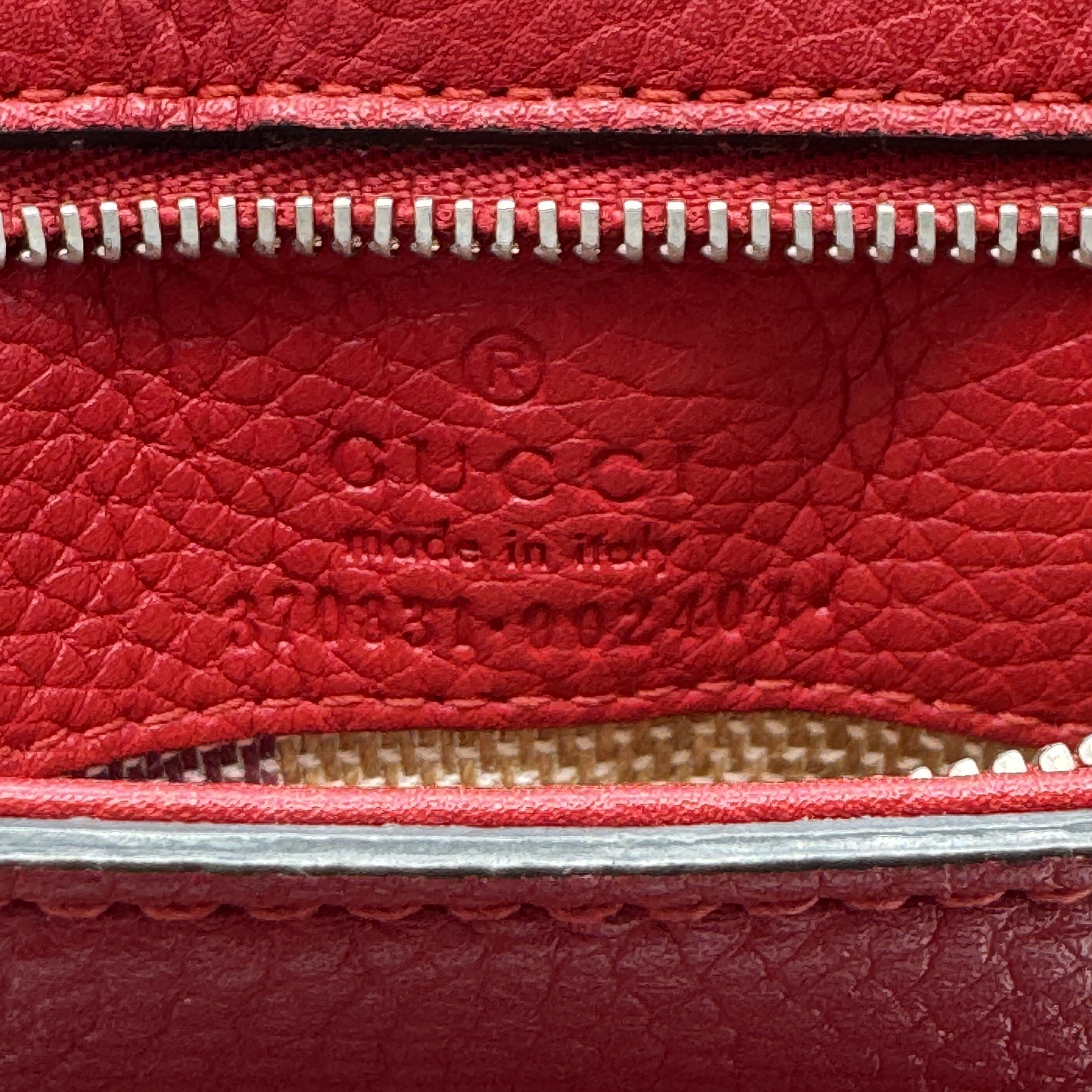 Bamboo Daily Leather 2-Way Handbag/Shoulder Bag, Red Bamboo Shoulder Bag — view 11