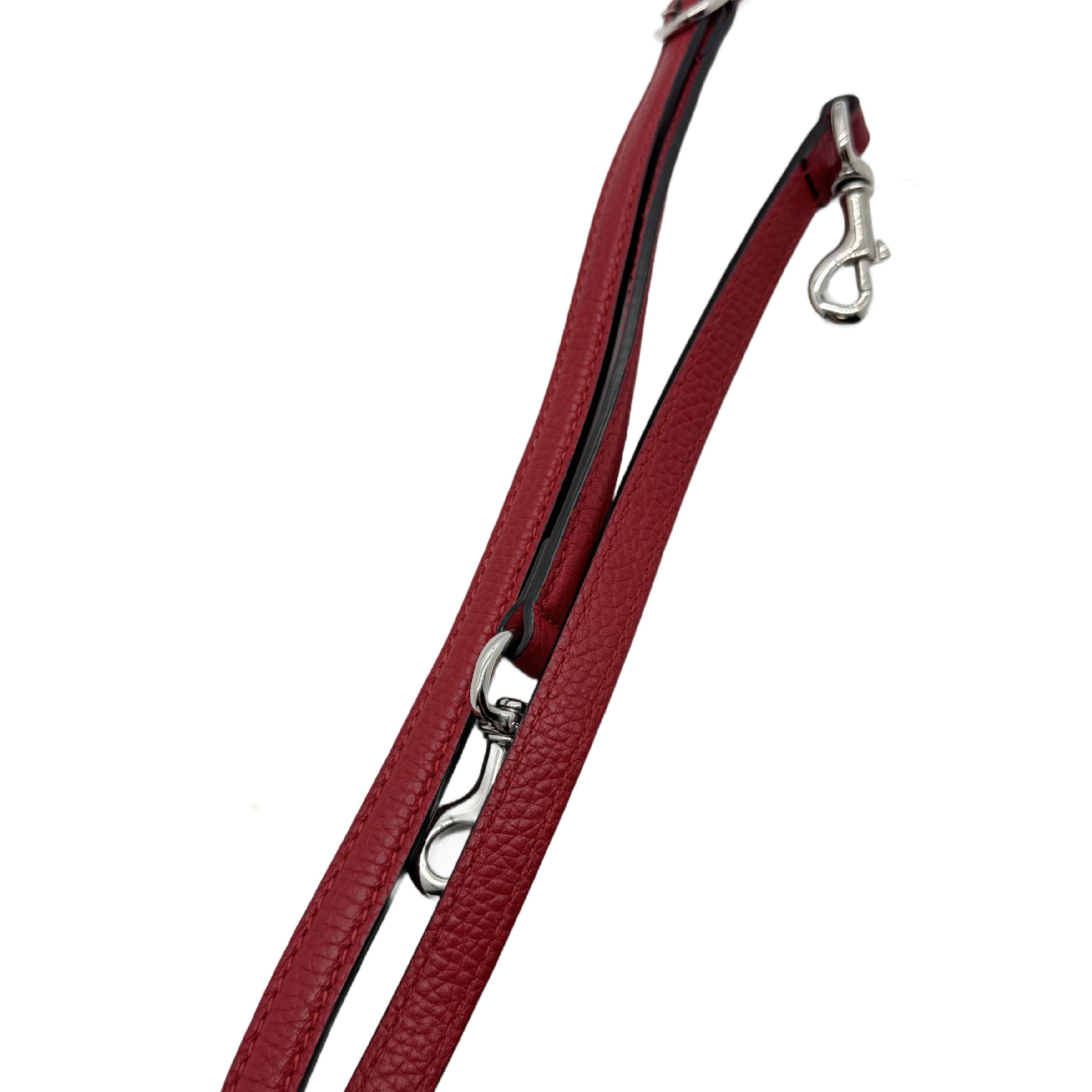 Bamboo Daily Leather 2-Way Handbag/Shoulder Bag, Red Bamboo Shoulder Bag — view 12