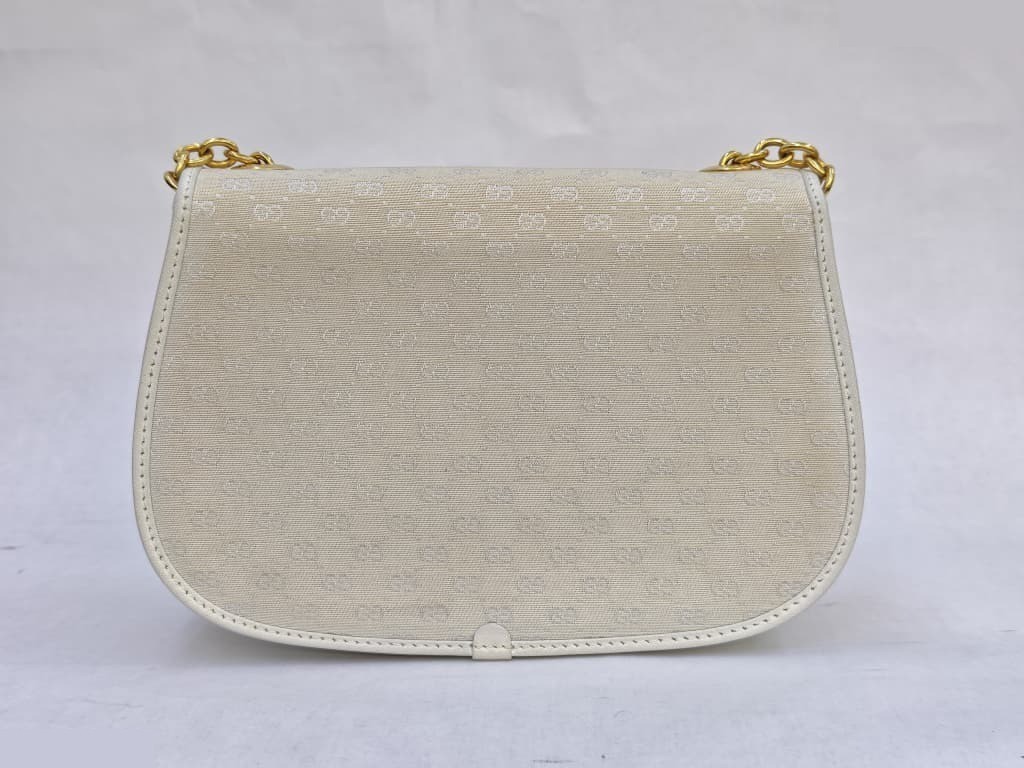 WHITE VINTAGE MICRO GG BAMBOO CANVAS — view 2