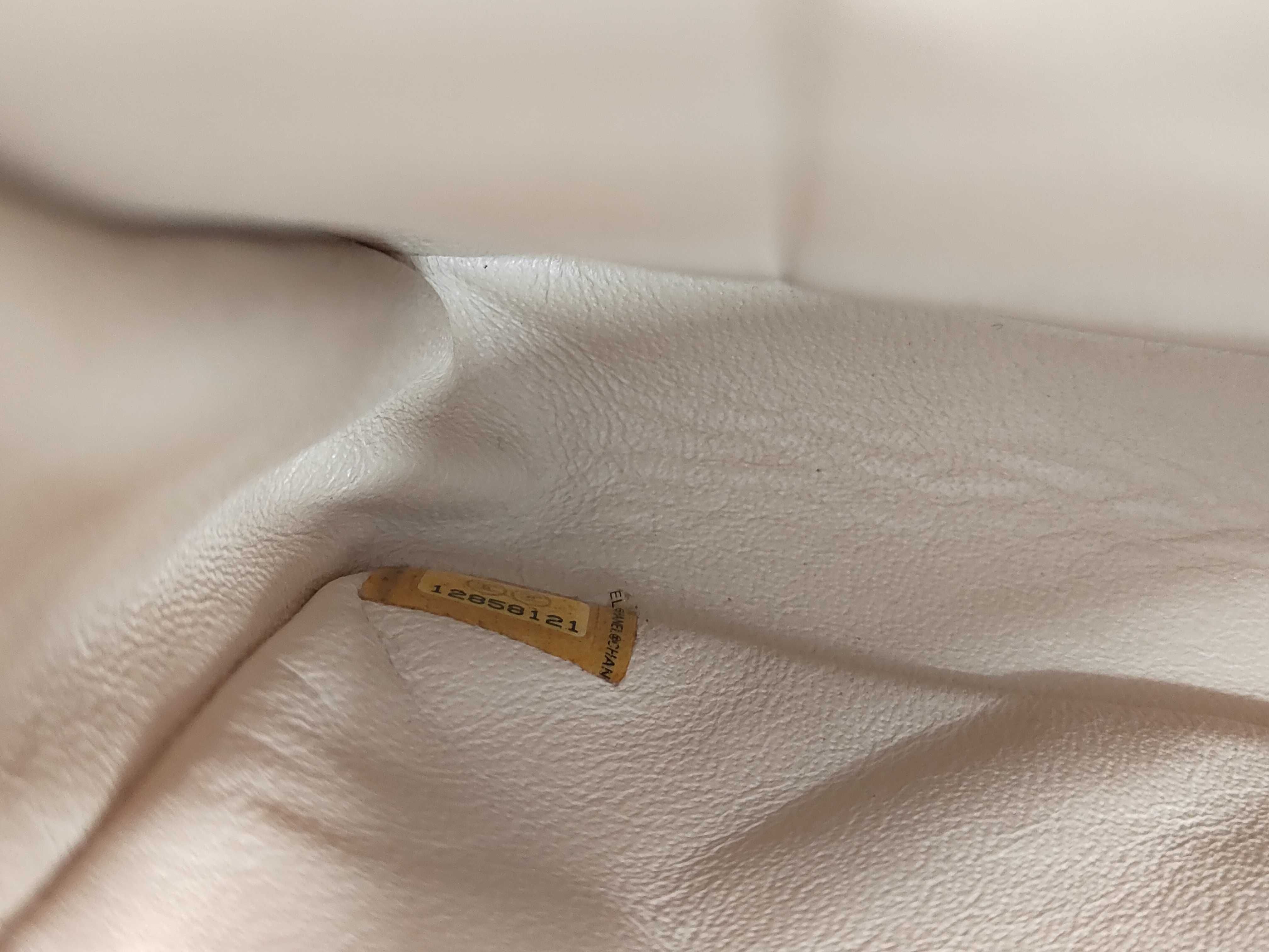 Matelassé Beige Chain Shoulder Bag — view 11