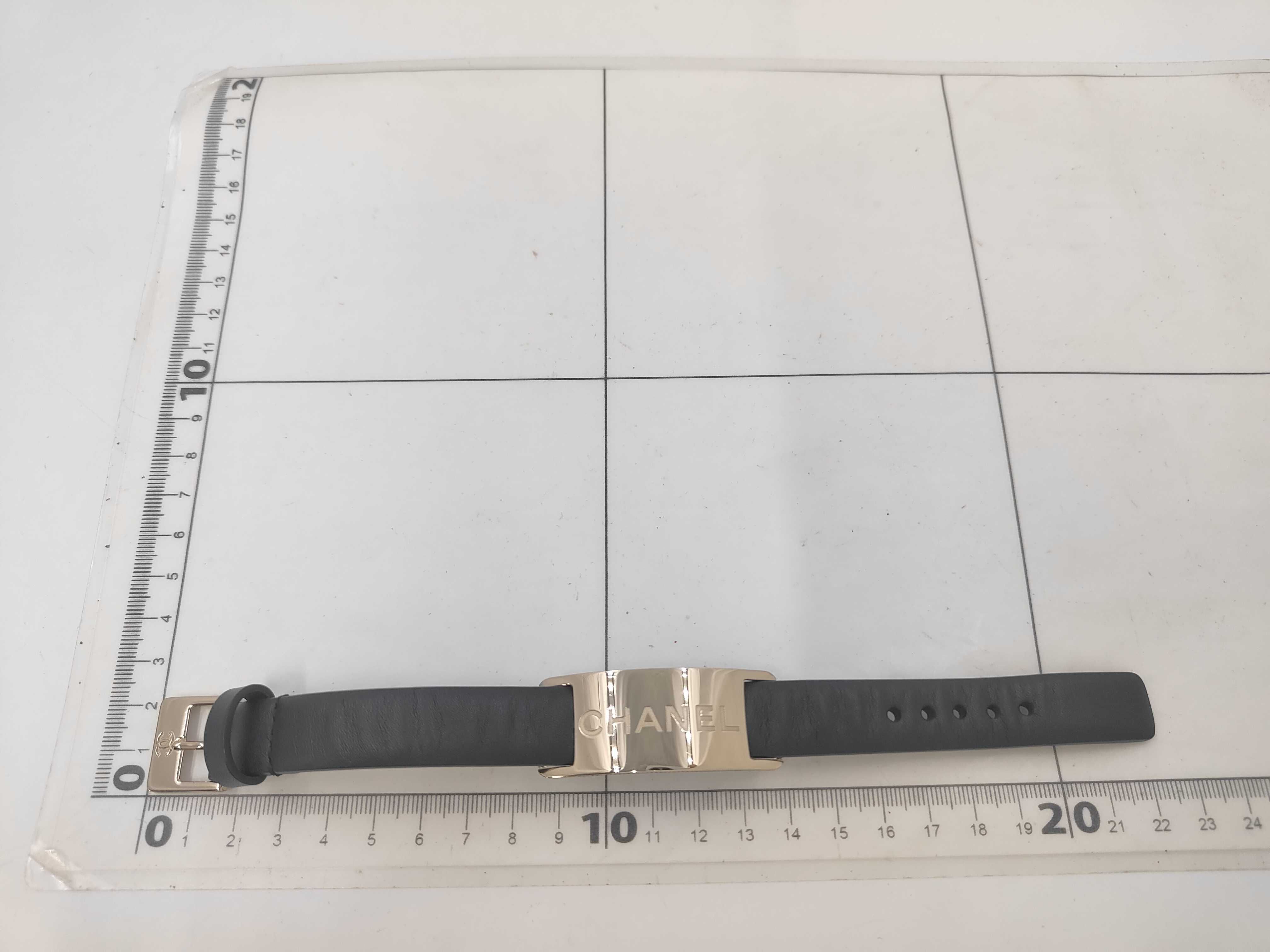 Bracelet/Bangle - Black with Silver Hardware, Lambskin, B19P — view 6