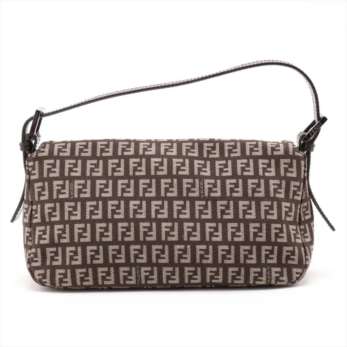 Zucchino 8BR003 Canvas x Leather Shoulder Bag Brown — view 2