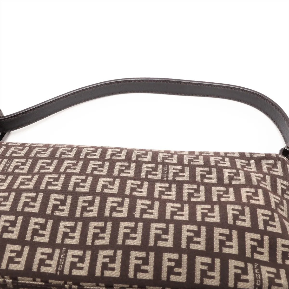 Zucchino 8BR003 Canvas x Leather Shoulder Bag Brown — view 6
