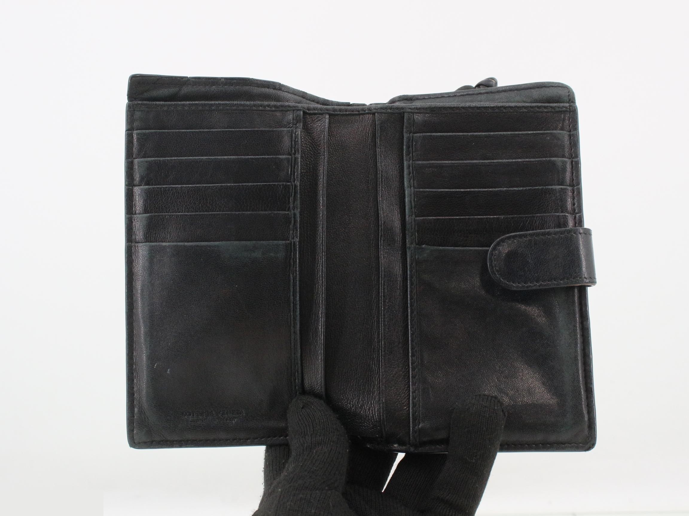 Intrecciato (bag) and wallet, black — view 4