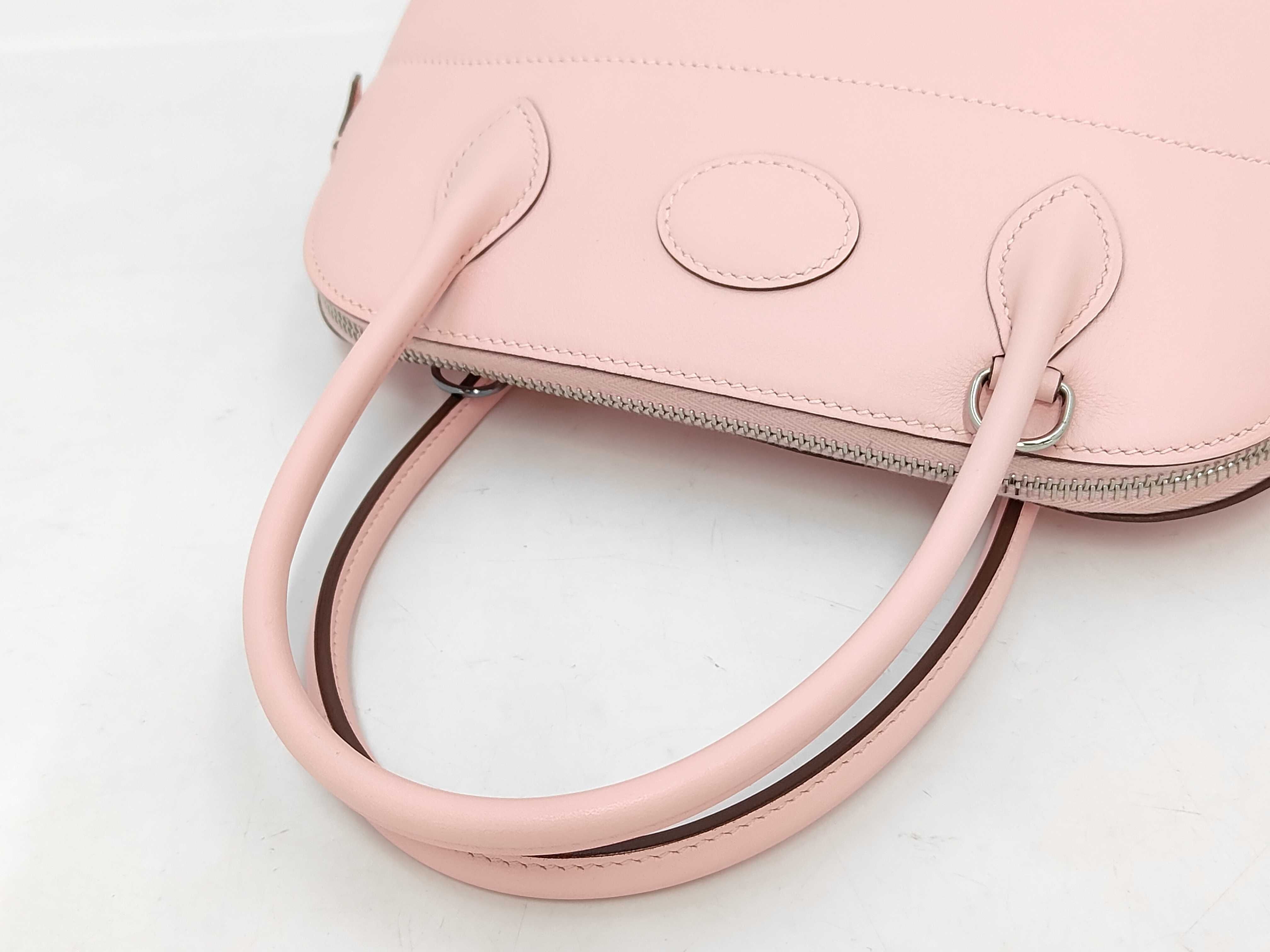 Bolide 27 Rose Sakura Swift Silver Hardware X Stamp Handbag — view 3