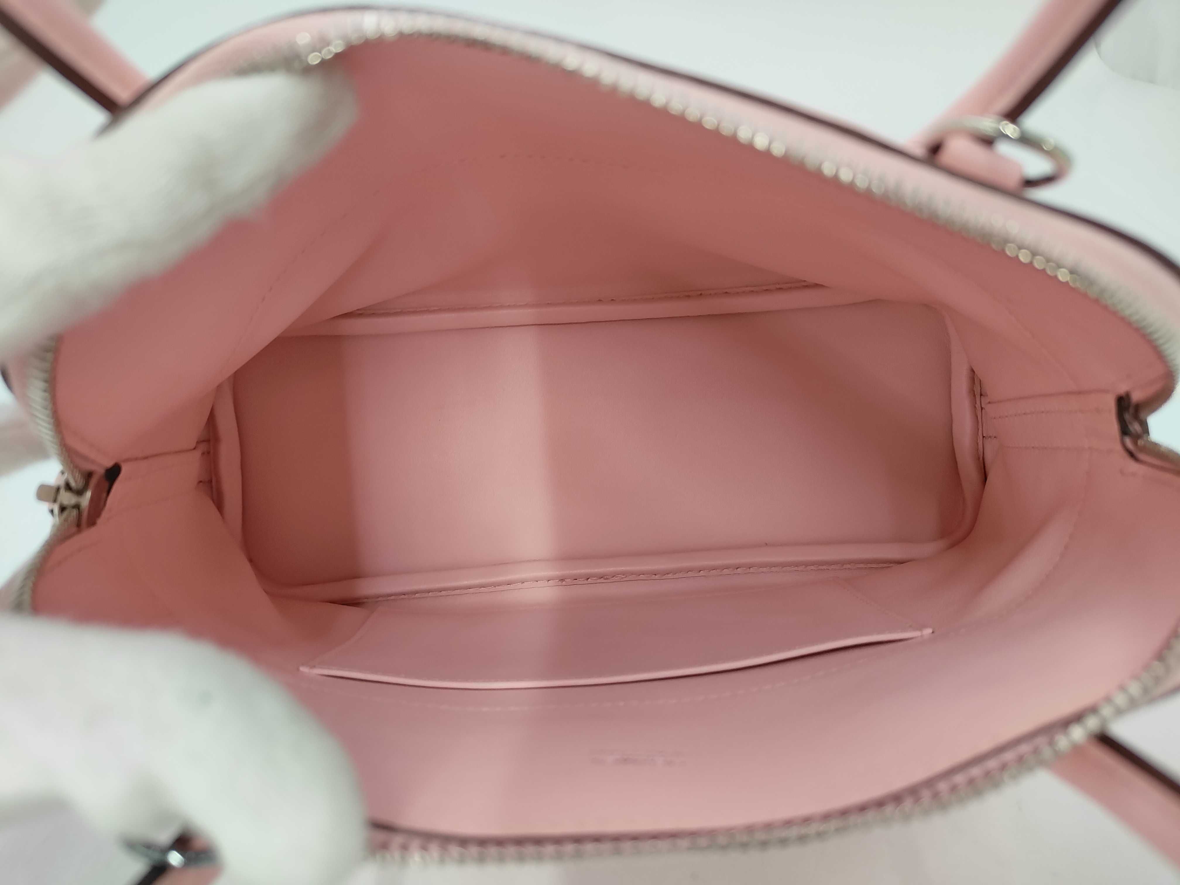Bolide 27 Rose Sakura Swift Silver Hardware X Stamp Handbag — view 8