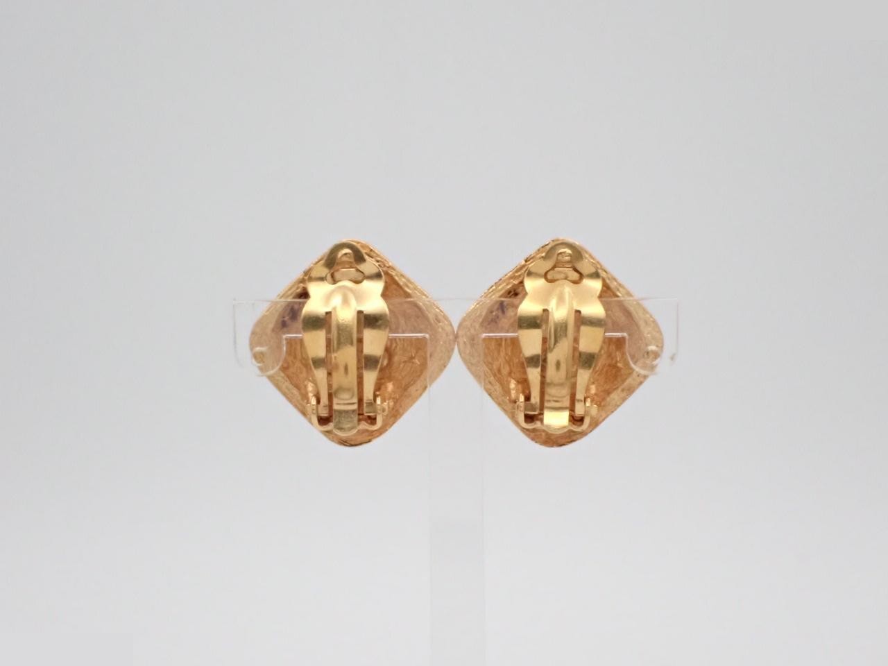 Coco Mark Gold Earrings — view 2
