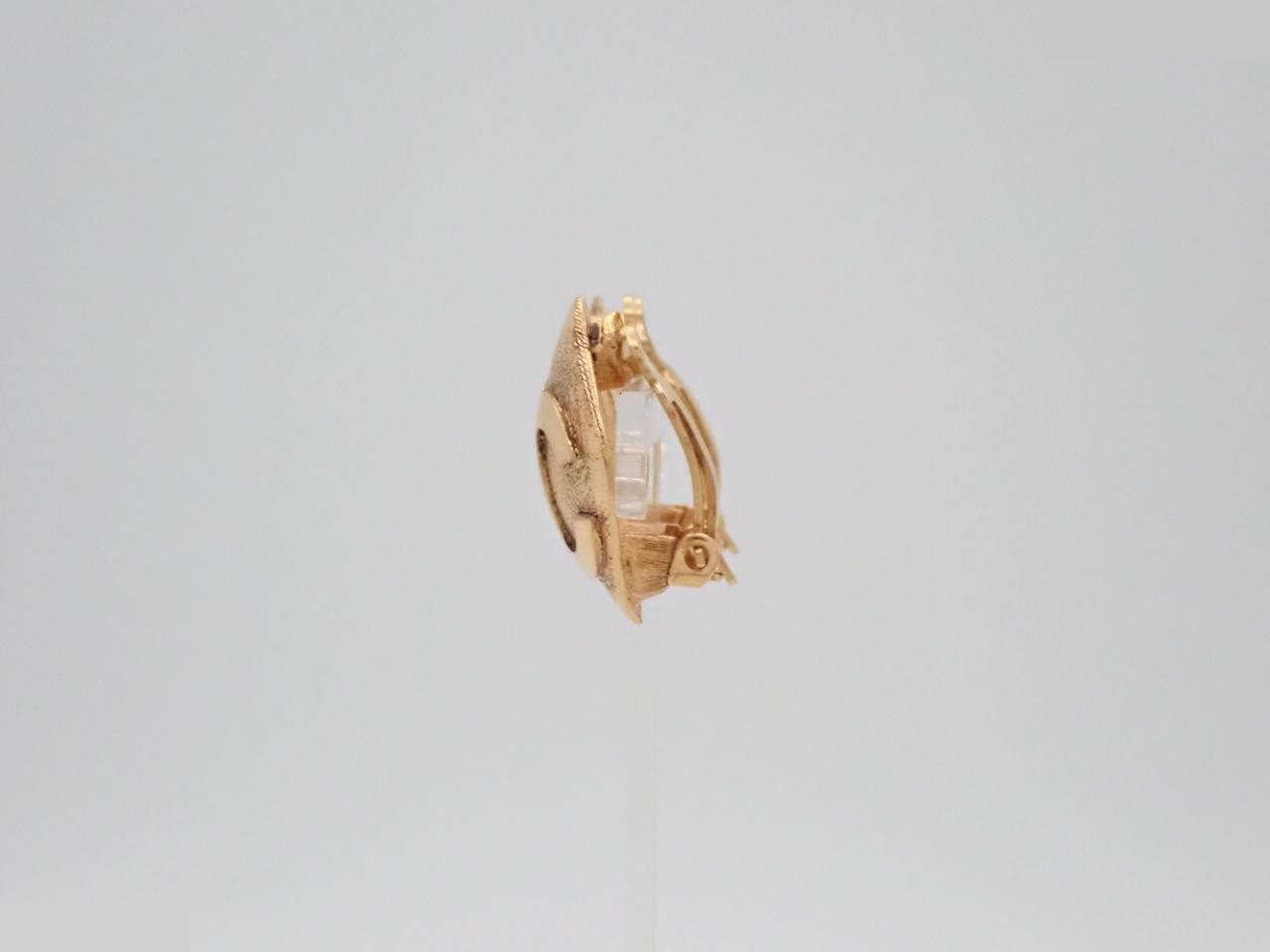 Coco Mark Gold Earrings — view 3