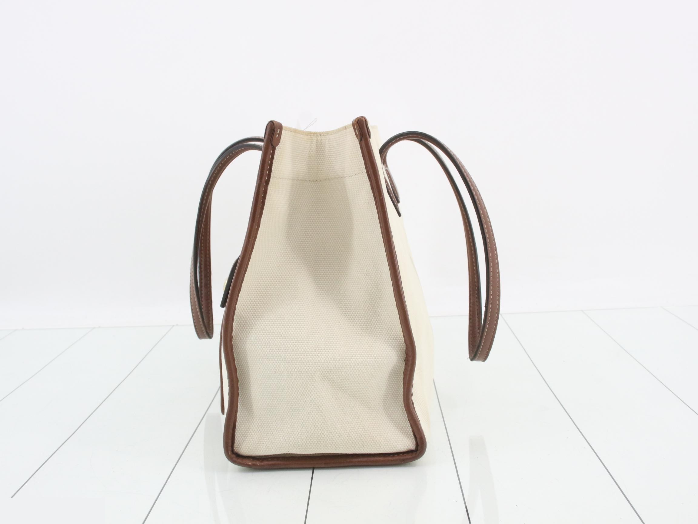 Horseferry print canvas x leather Freya tote bag — view 3