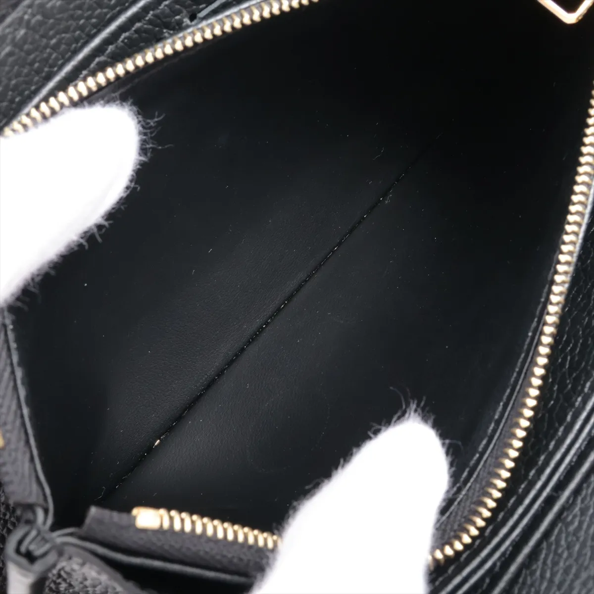 Bicolor Monogram Empreinte Zippy Wallet M80481 Noir x Crème Round Zip Wallet RFID Reactive — view 9