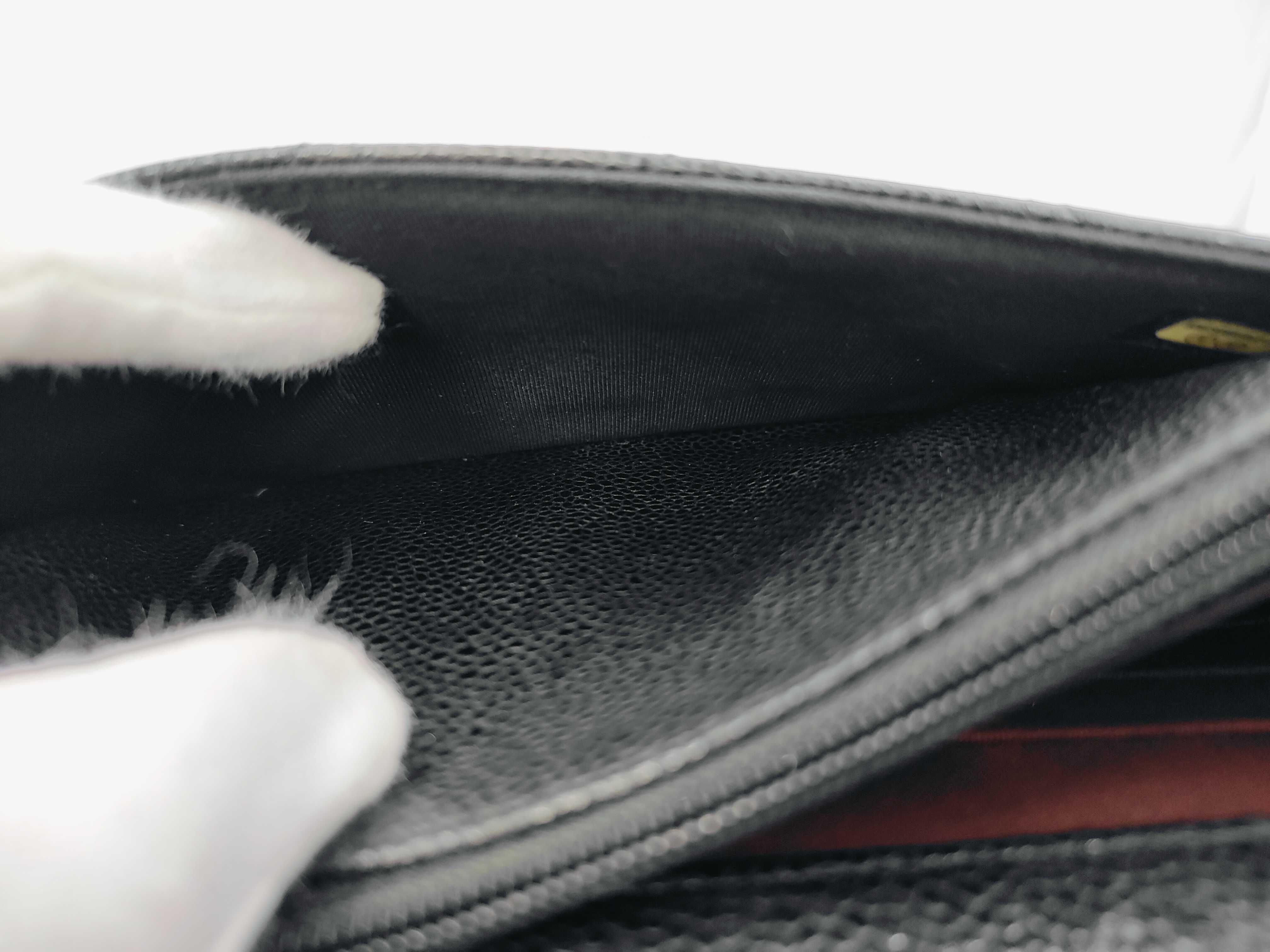 Chain Wallet, Caviar Leather, Black, No. 21, Shoulder Bag — view 10
