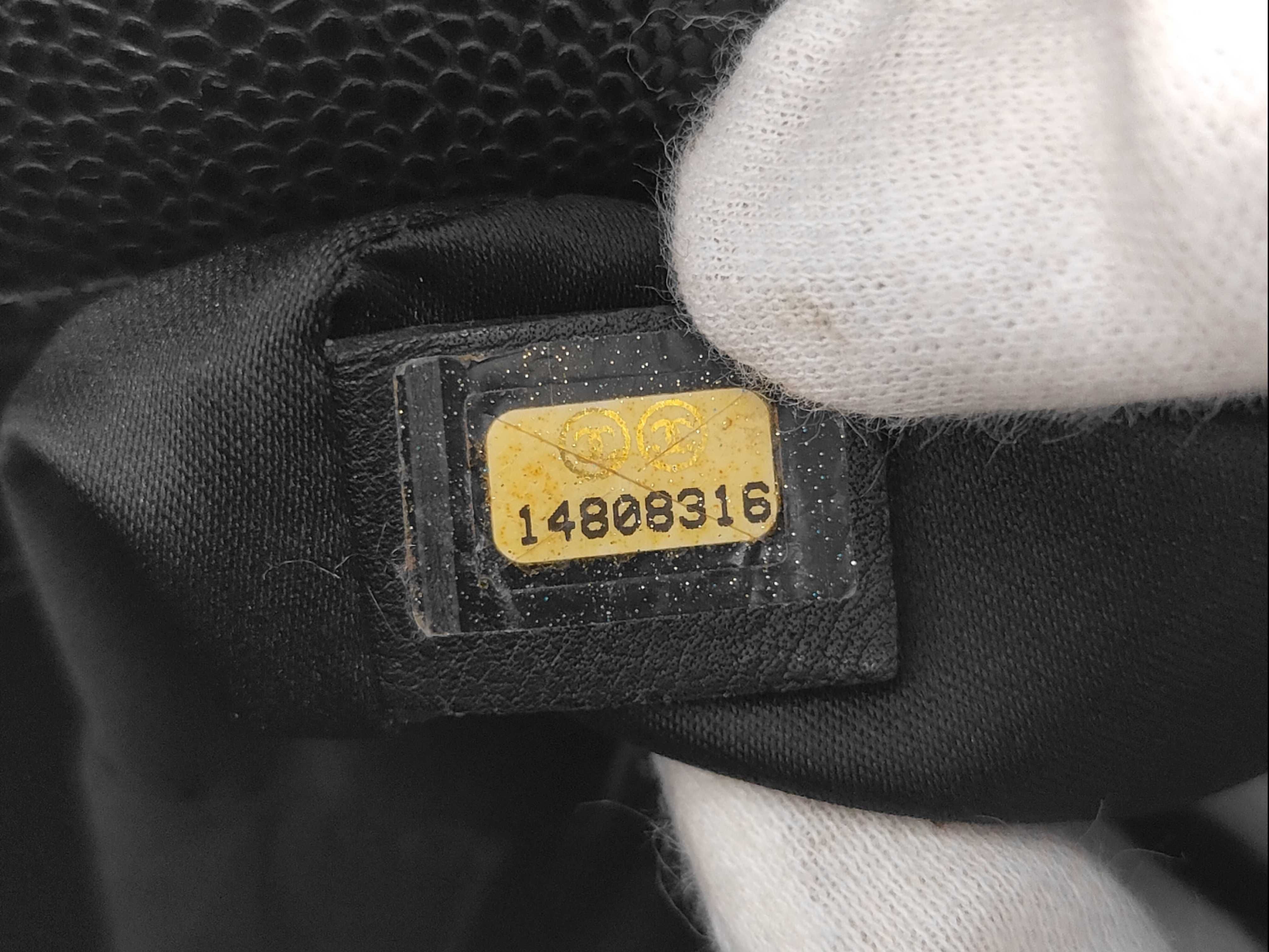 Caviar Skin GST Tote Bag, with seal and card, serial number in the 14 range. — view 12