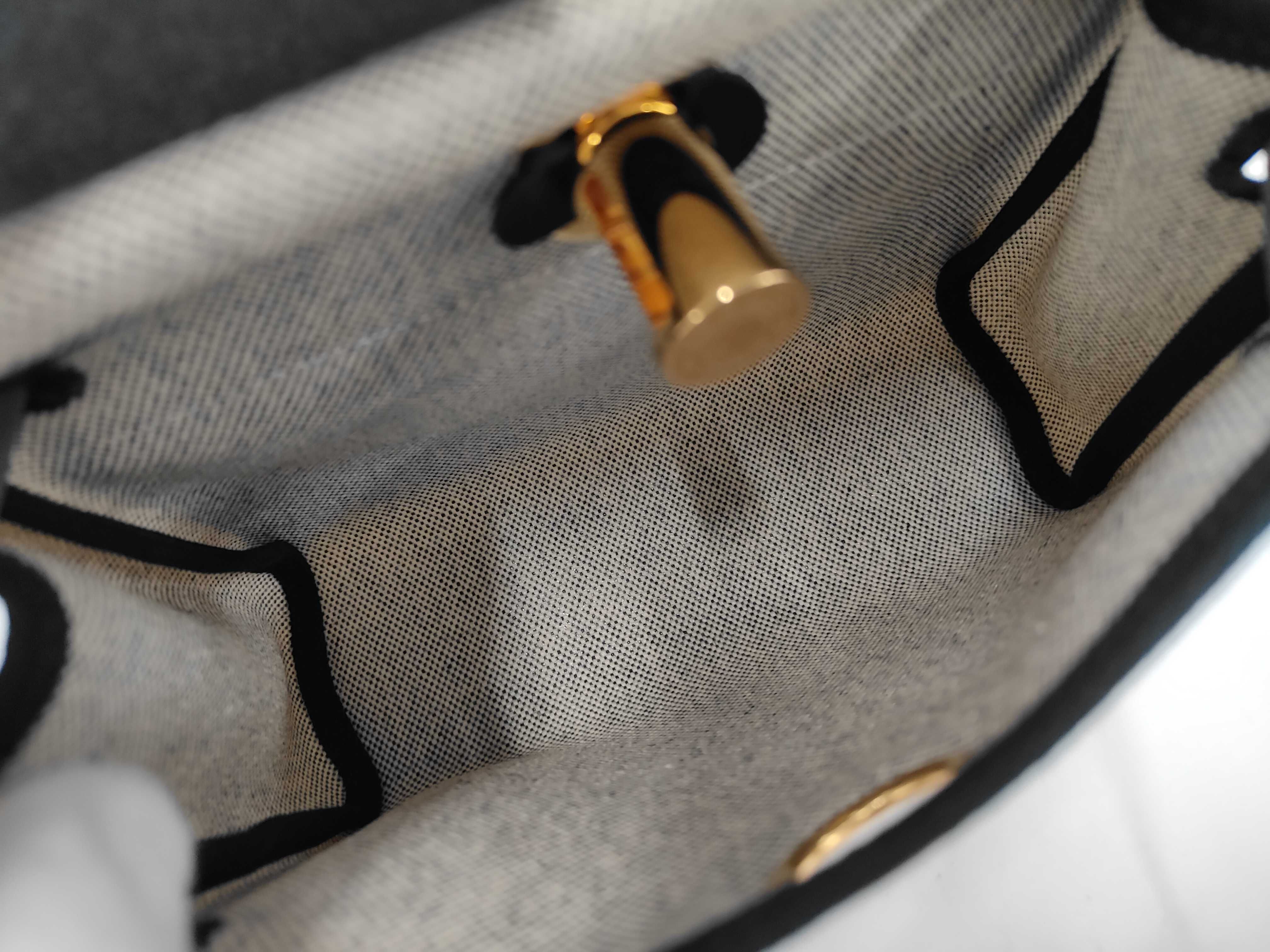 Herbag Zip 20 Ecru x Noir Ash Viking x Hunter Gold Hardware [Stamped] G Shoulder Bag — view 8