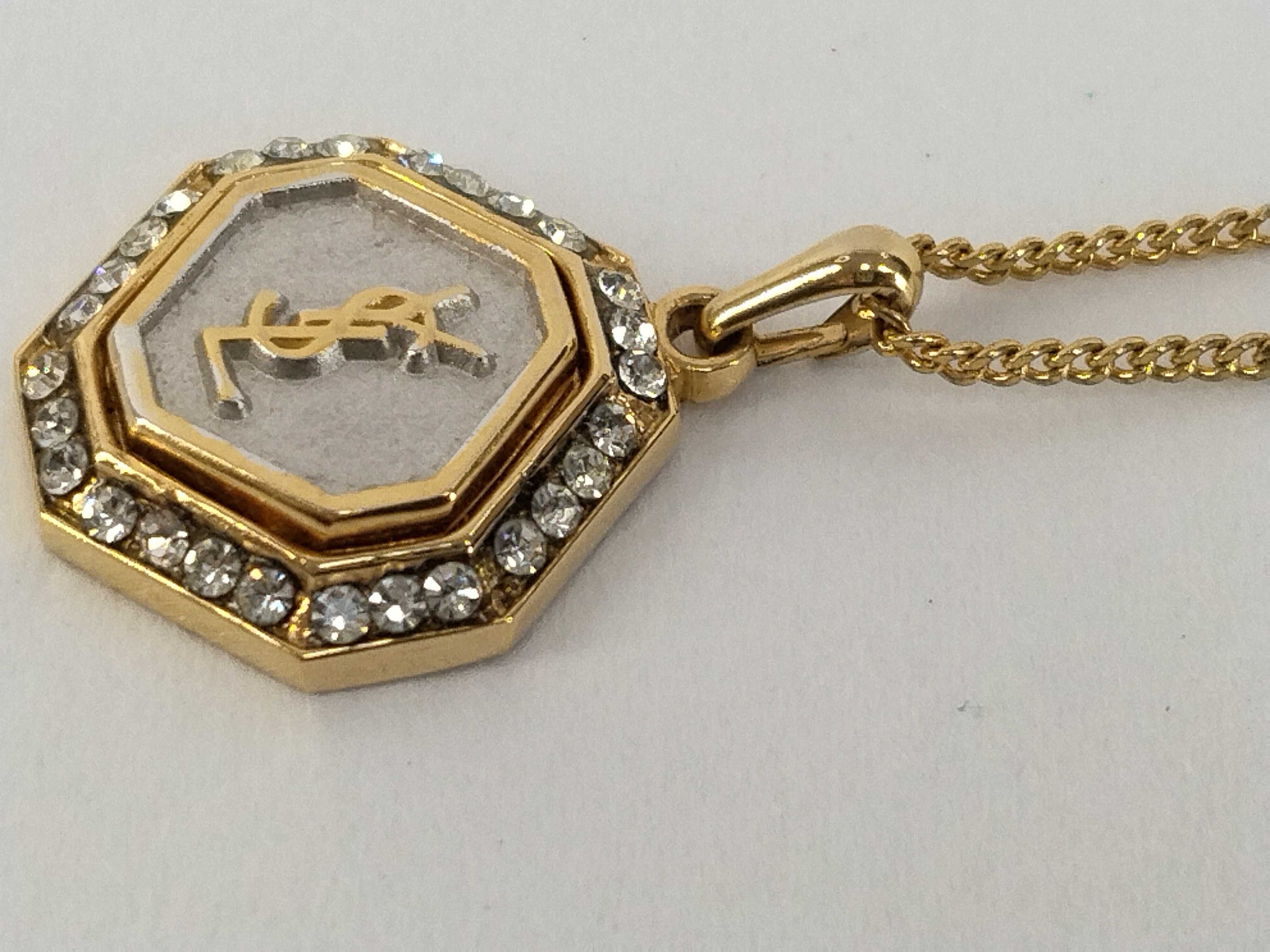Logo Rhinestone Necklace — view 9