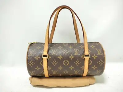 Monogram Papillon 26 M51386 DU0046 Brown Handbag