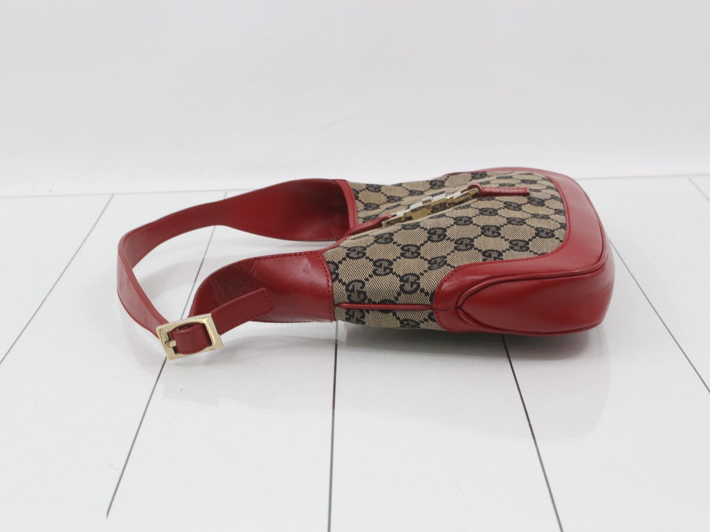 GG Canvas (Bag) - Handbag - Jackie - Red — view 4