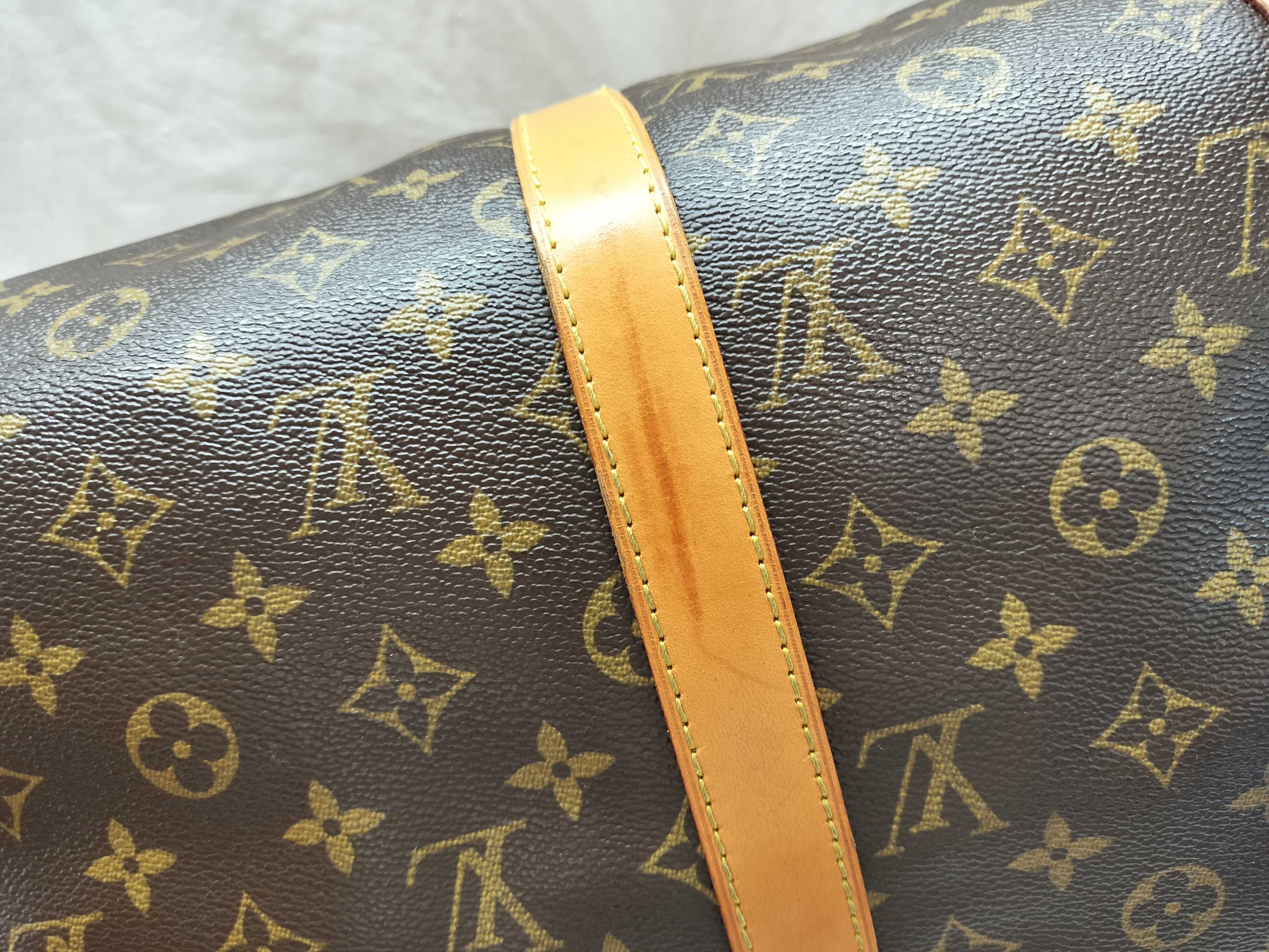 Monogram Keepall Bandoulière 50 M41416 MB1025 Brown Boston Bag — view 4