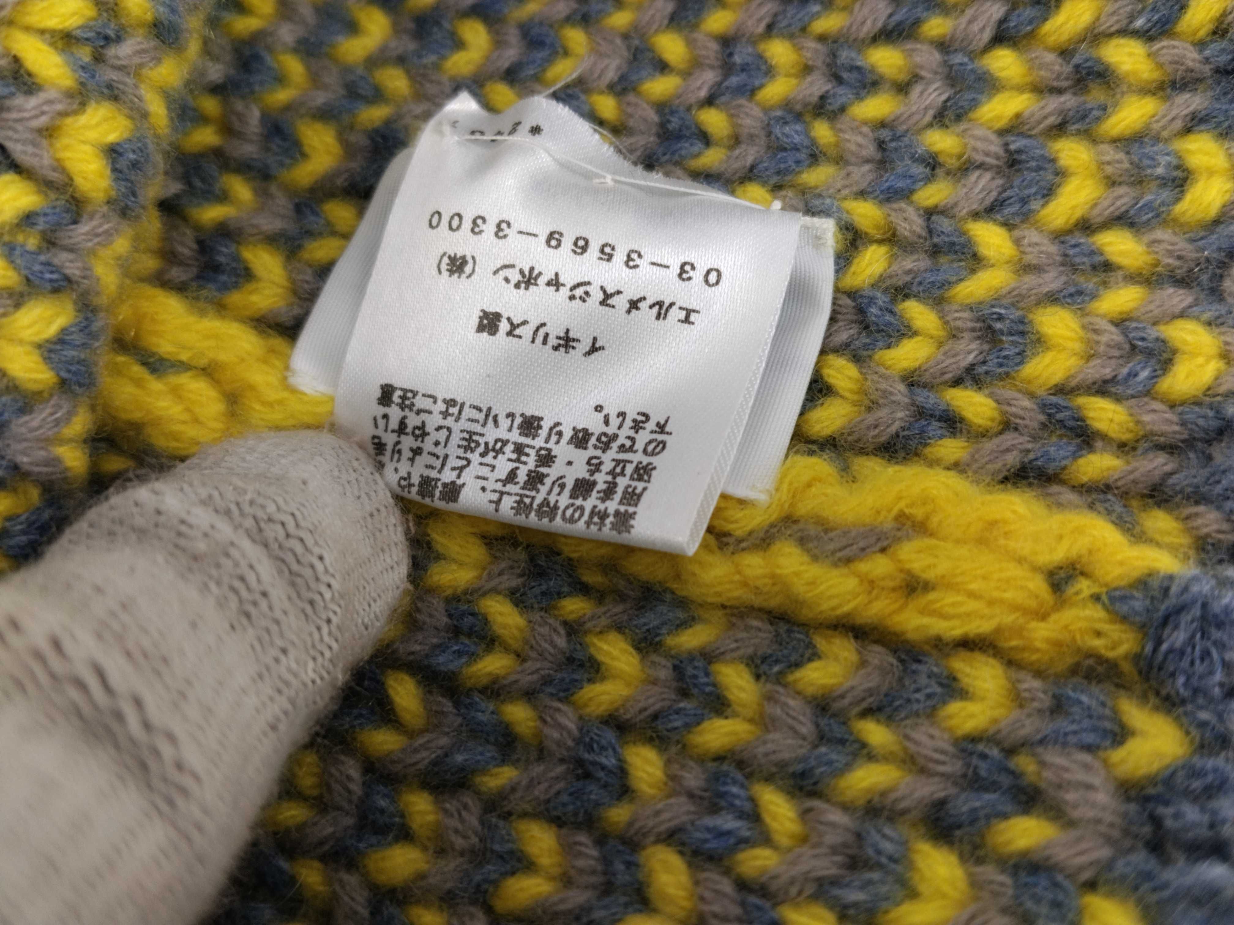 knit hat, yellow and gray, other accessories — view 10