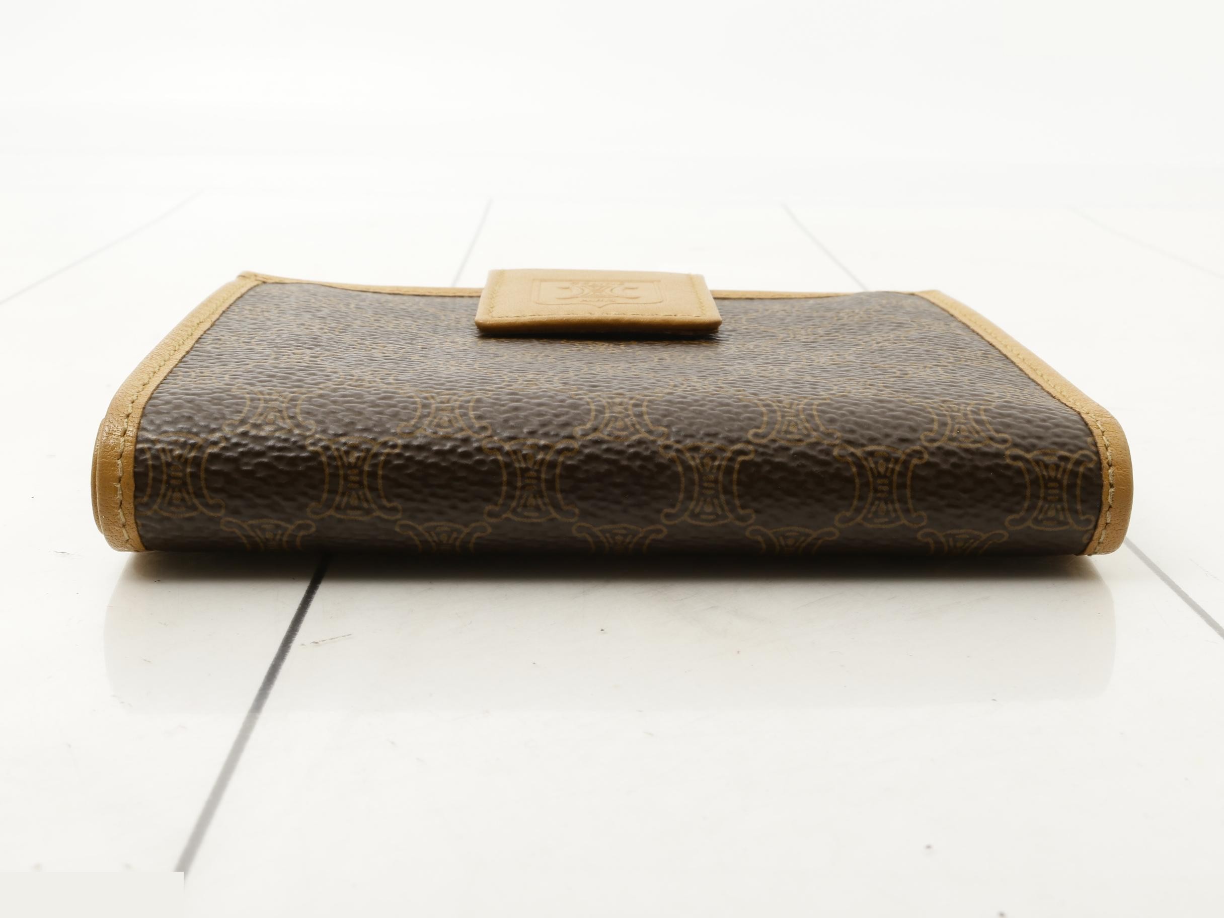 Macadam Bi-fold Leather Wallet with Clasp — view 3