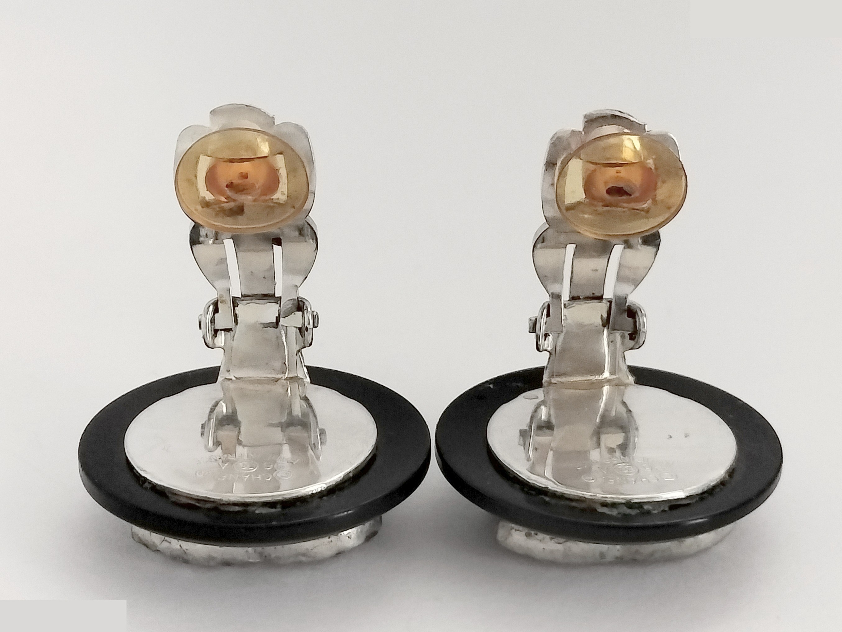 Coco Rhinestone Black Earrings — view 3