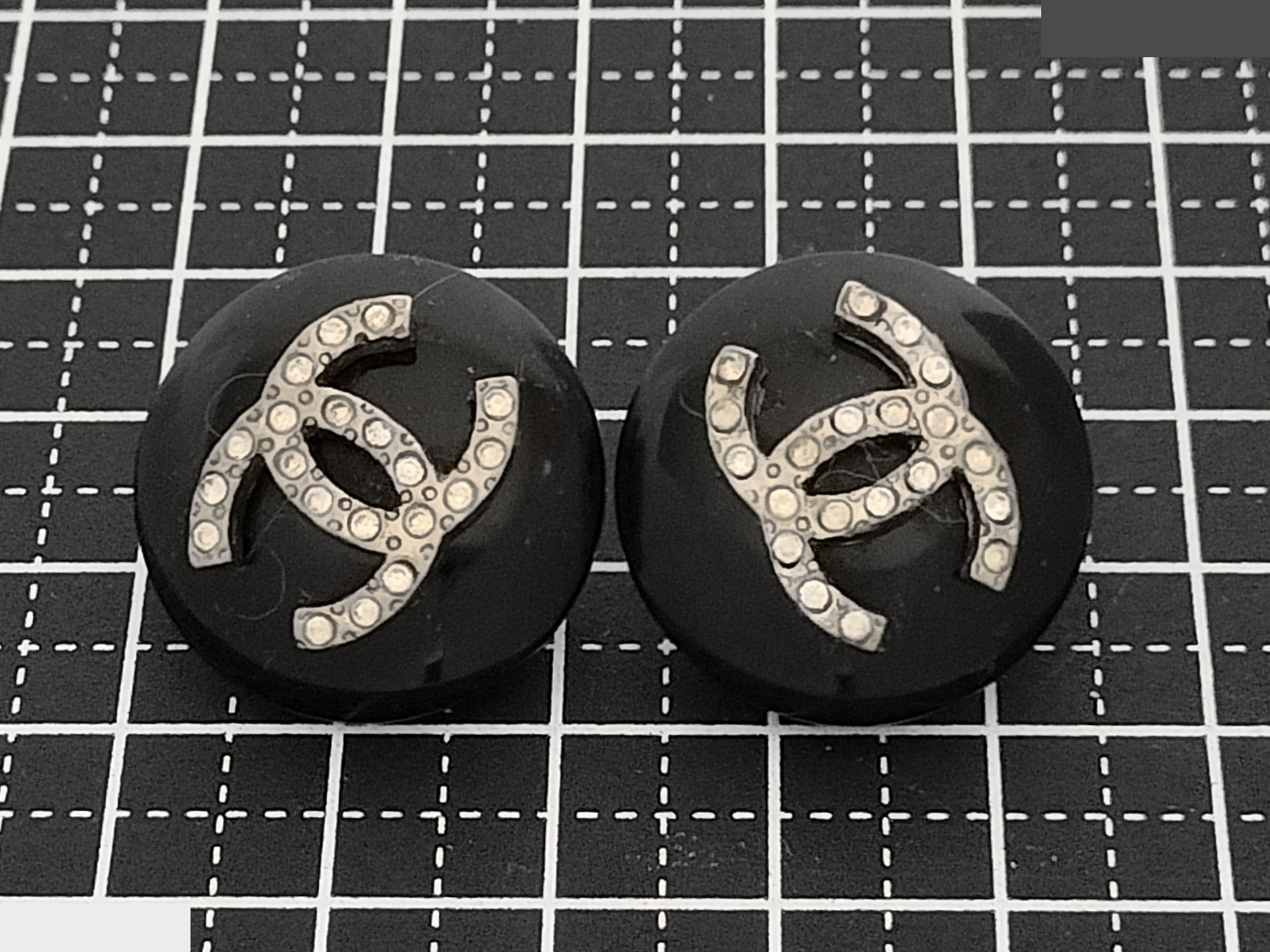 Coco Rhinestone Black Earrings — view 6
