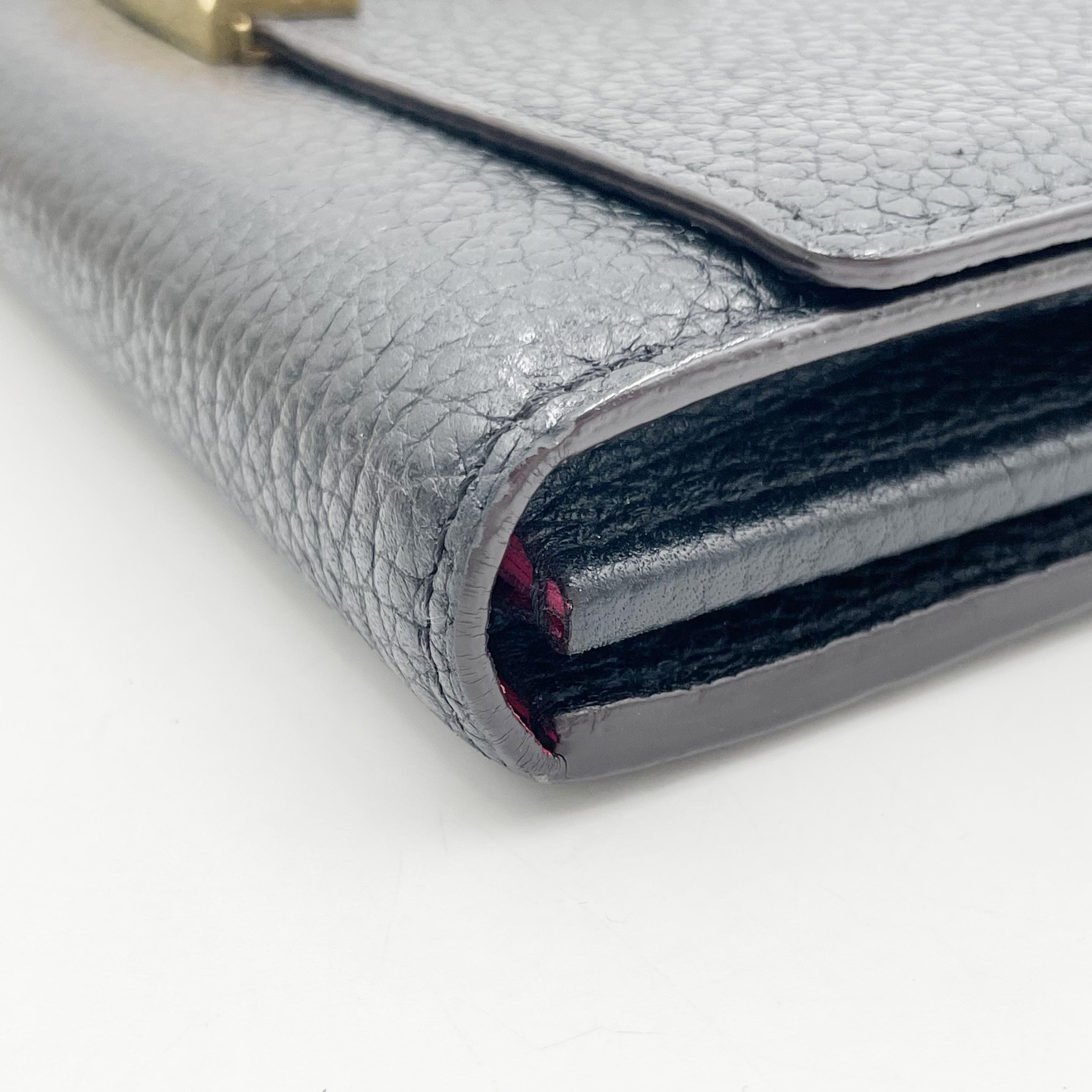 M61248 Louis Vuitton Portefeuille Capucine Black Grenard IC Wallet — view 7