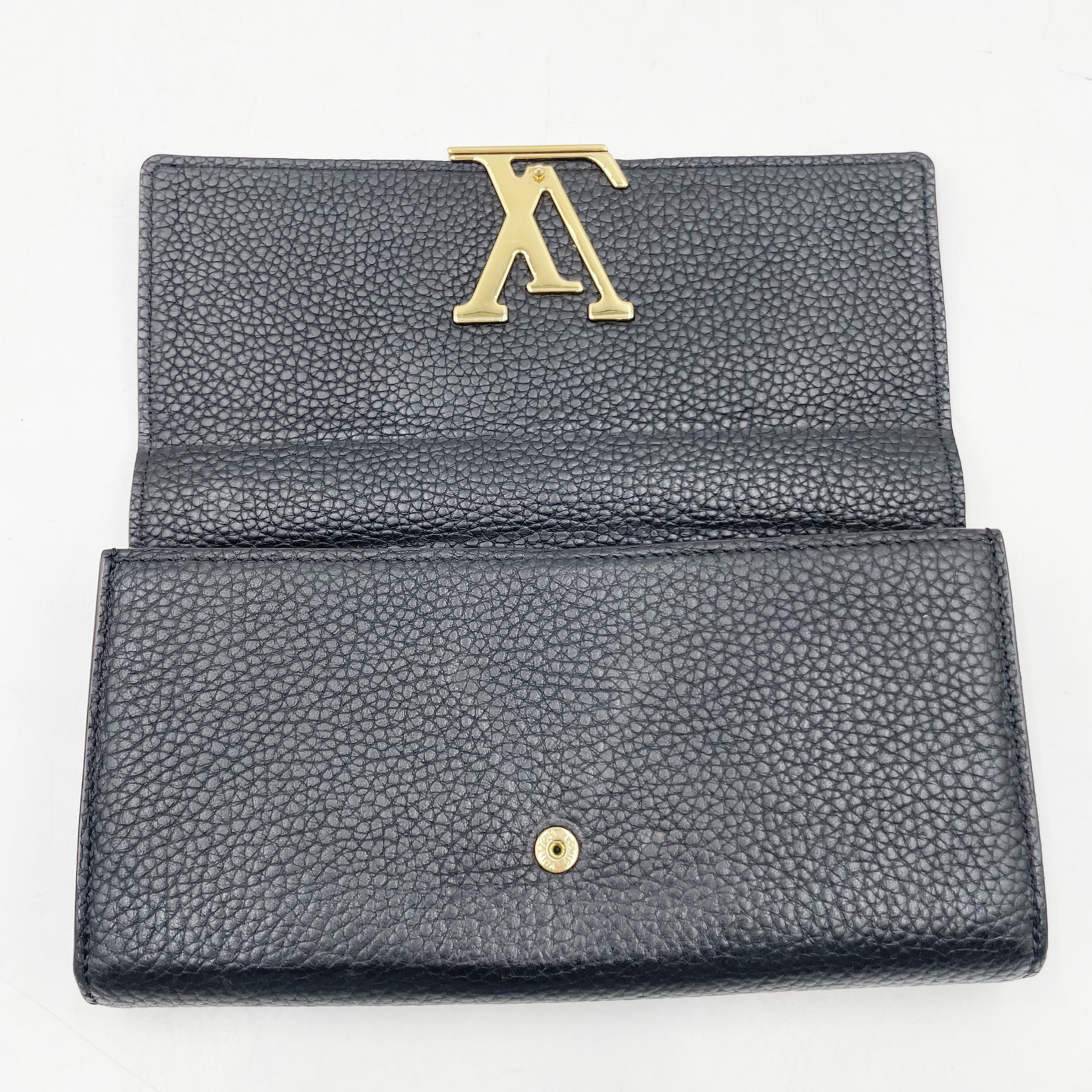 M61248 Louis Vuitton Portefeuille Capucine Black Grenard IC Wallet — view 8