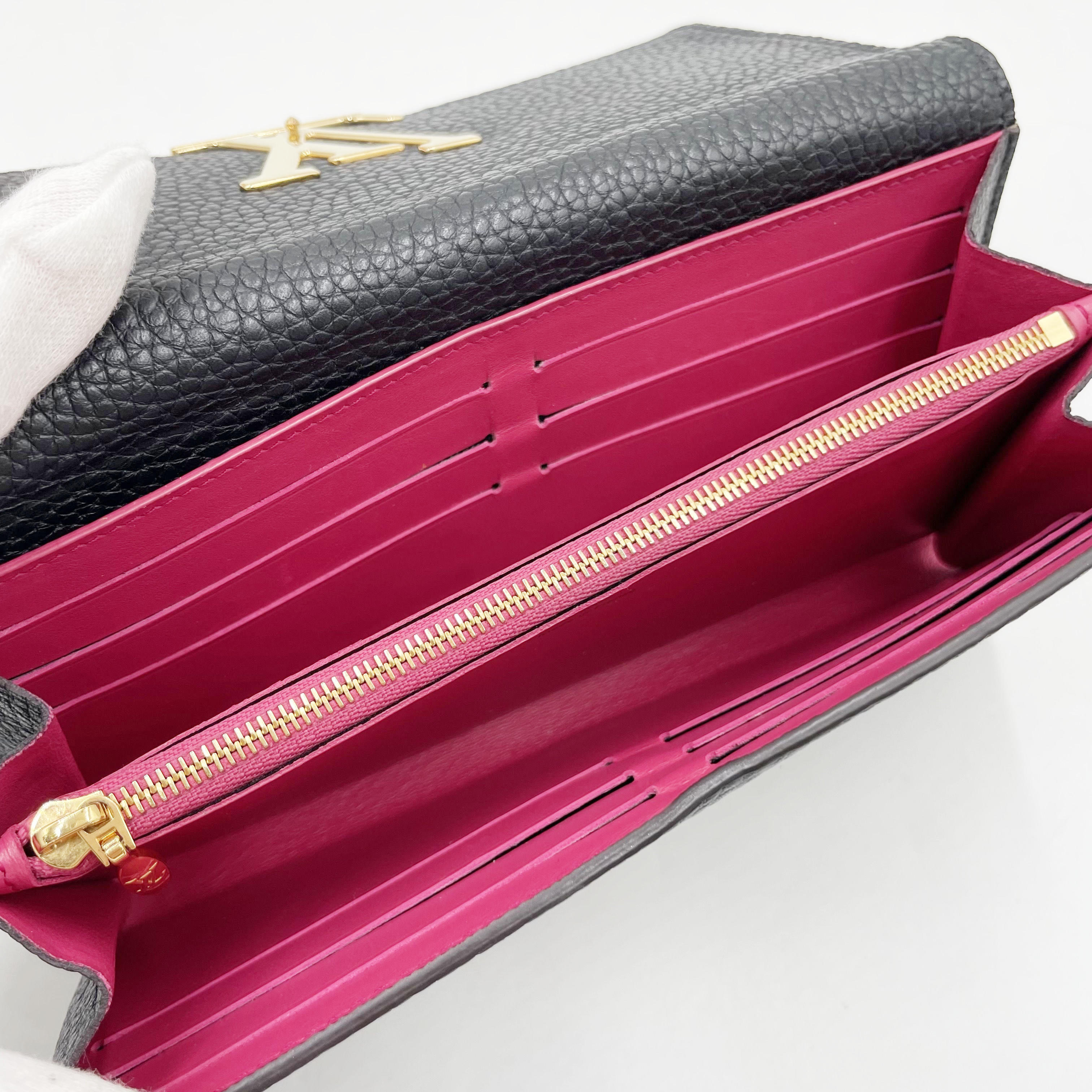 M61248 Louis Vuitton Portefeuille Capucine Black Grenard IC Wallet — view 10