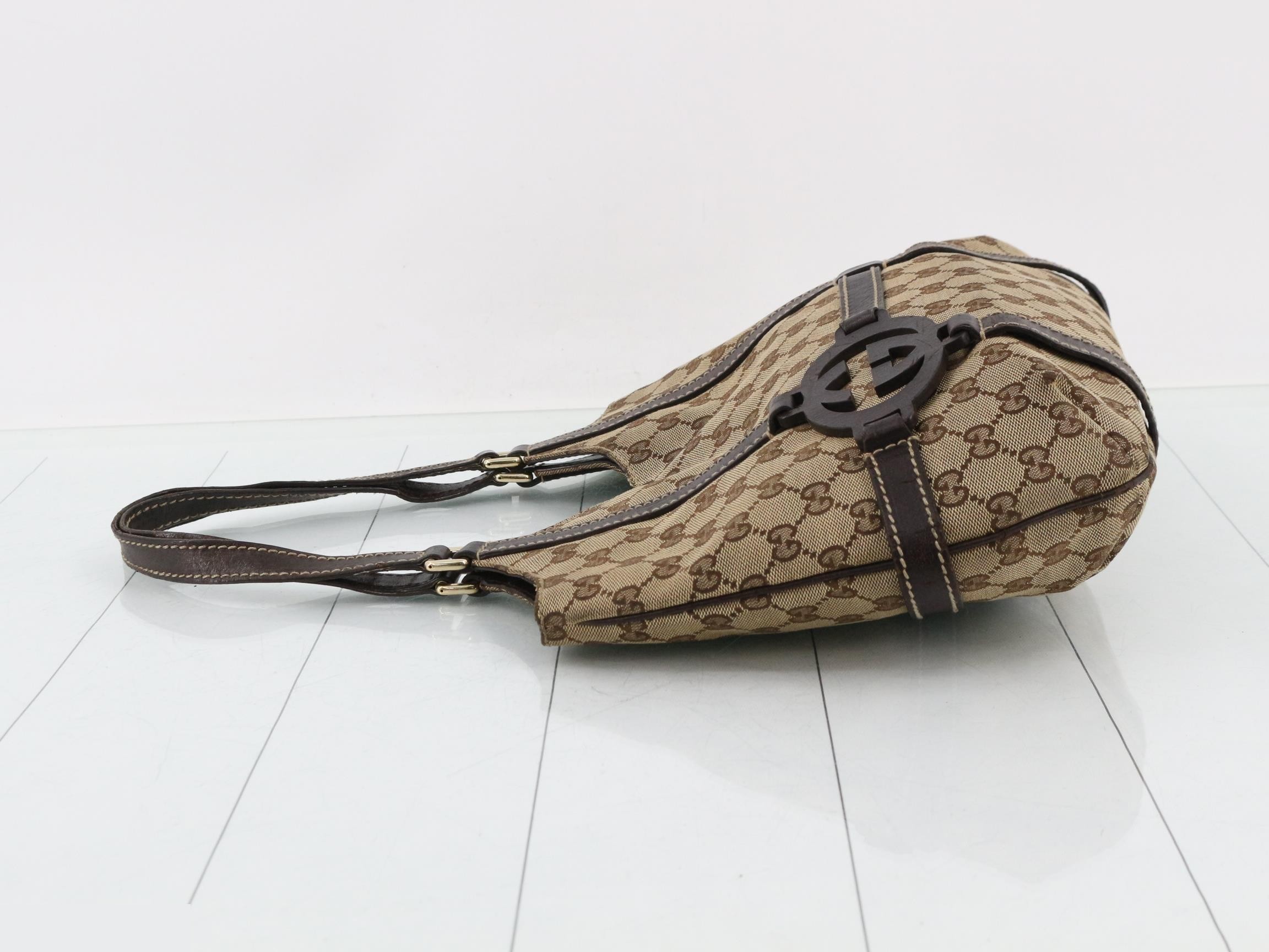 GG canvas interlocking G belt hobo semi-shoulder bag — view 4