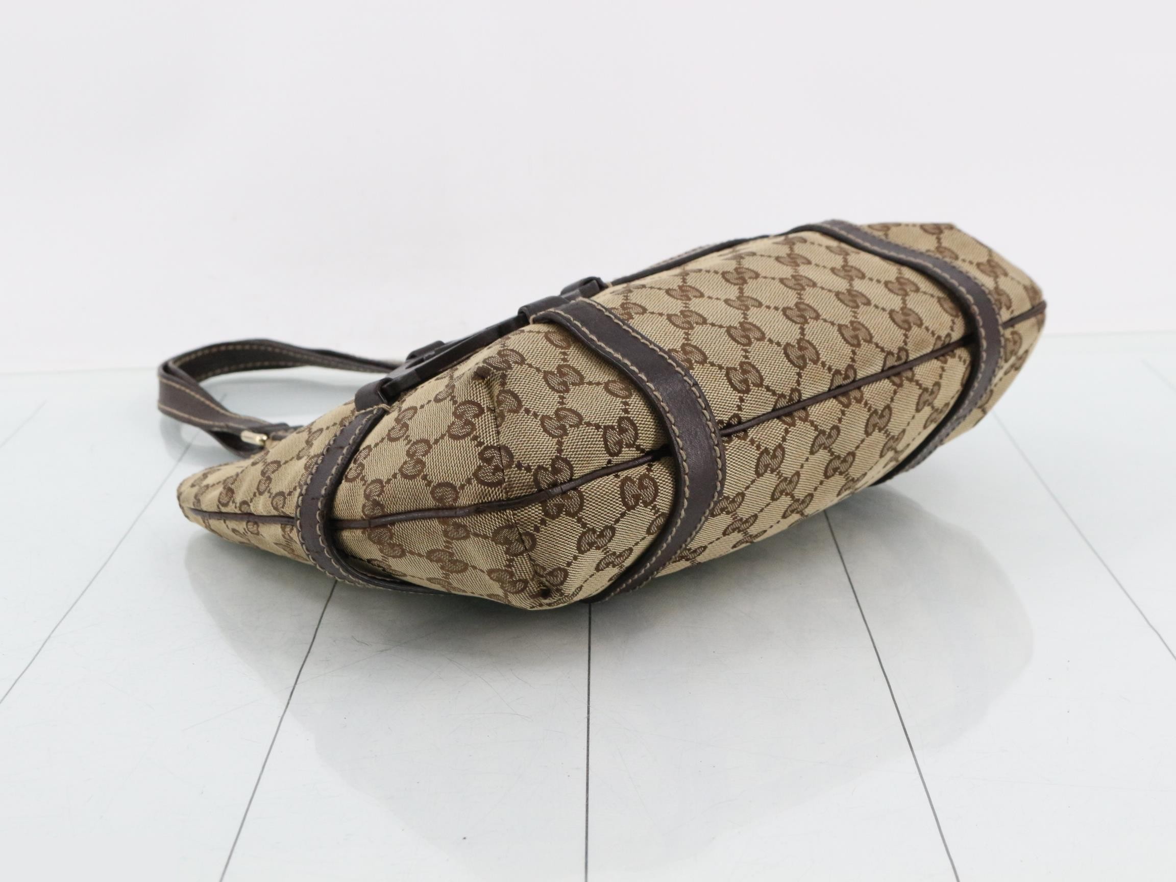 GG canvas interlocking G belt hobo semi-shoulder bag — view 5