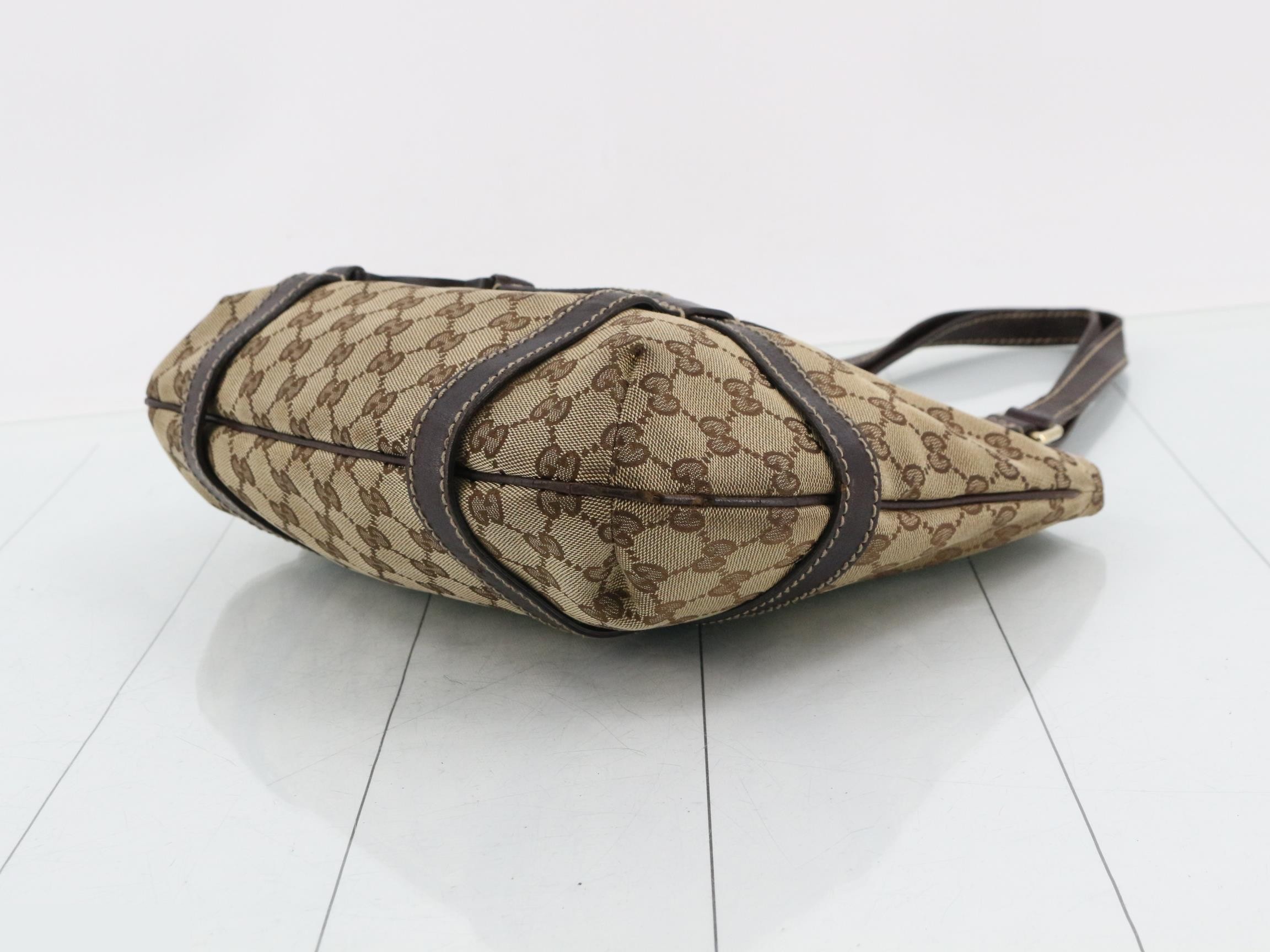 GG canvas interlocking G belt hobo semi-shoulder bag — view 6