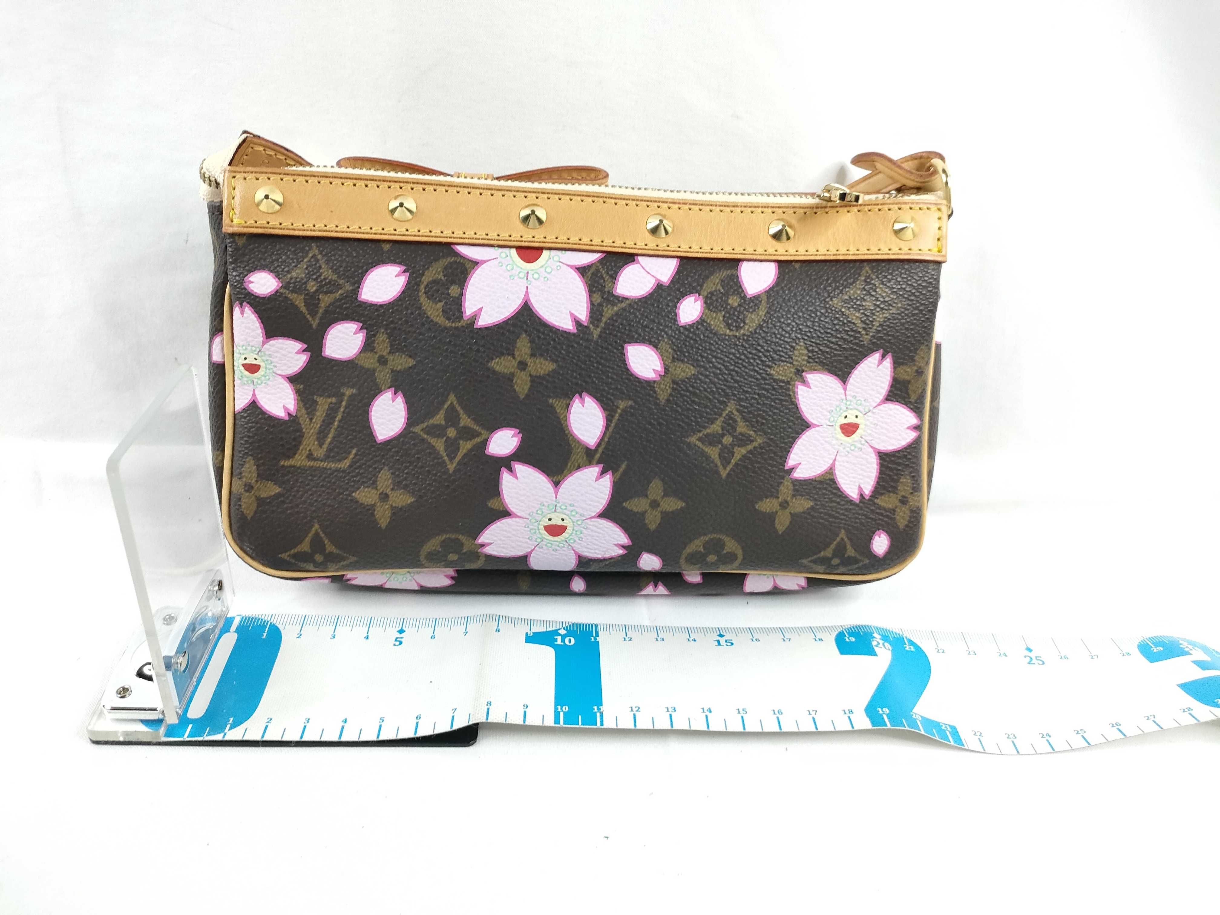 Monogram M92006 Monogram Cherry Blossom Pochette Accessoires Marron Pouch — view 2