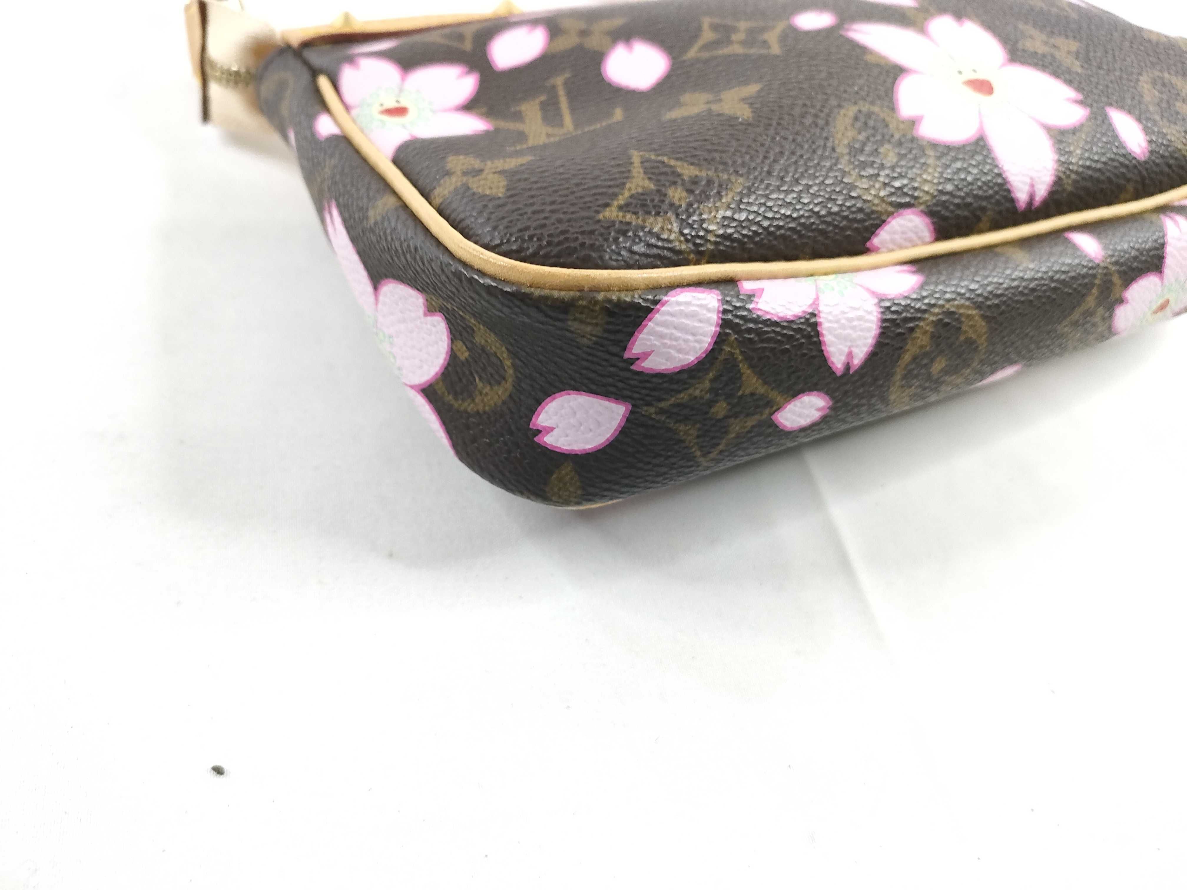 Monogram M92006 Monogram Cherry Blossom Pochette Accessoires Marron Pouch — view 3