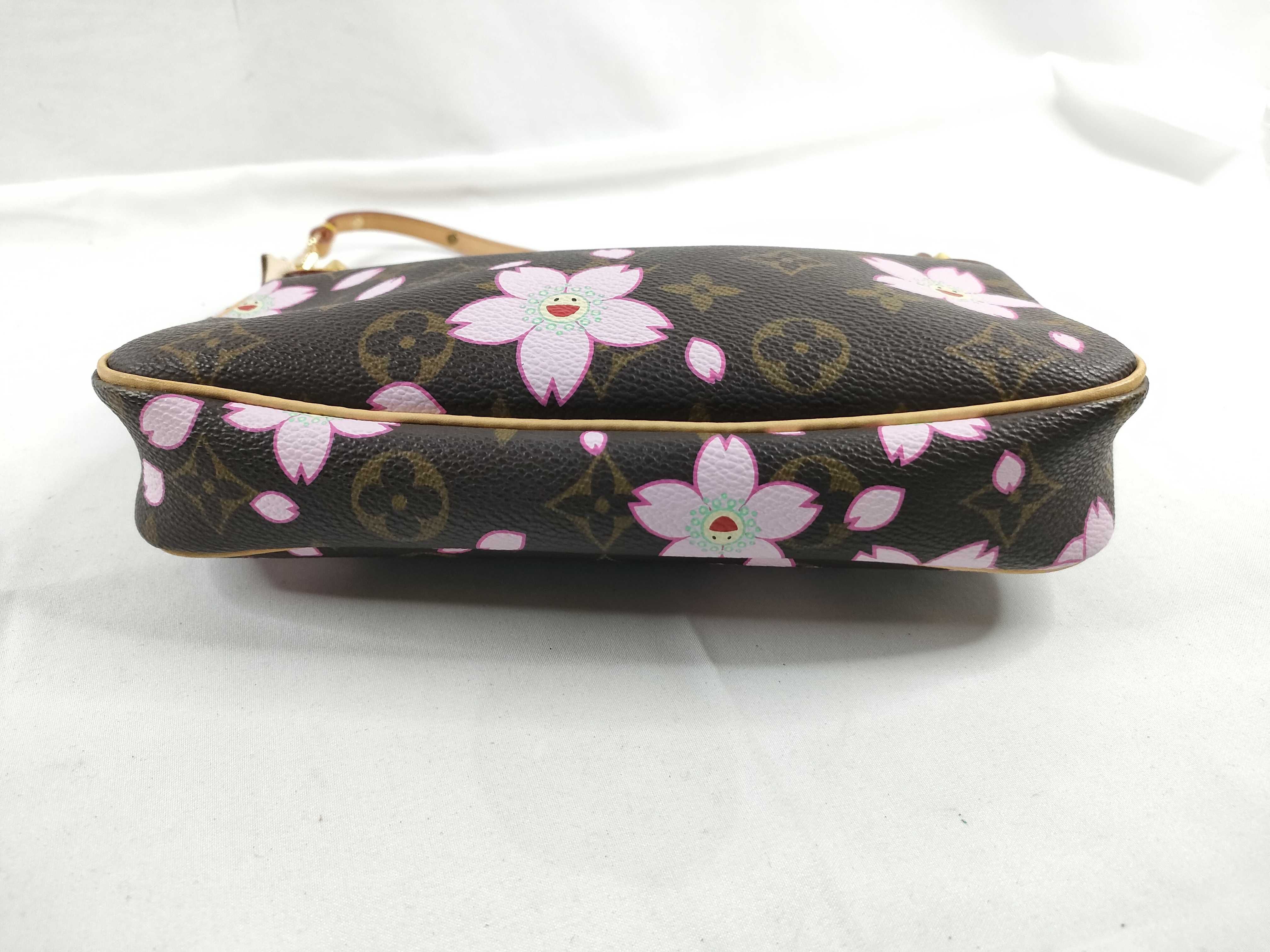 Monogram M92006 Monogram Cherry Blossom Pochette Accessoires Marron Pouch — view 4