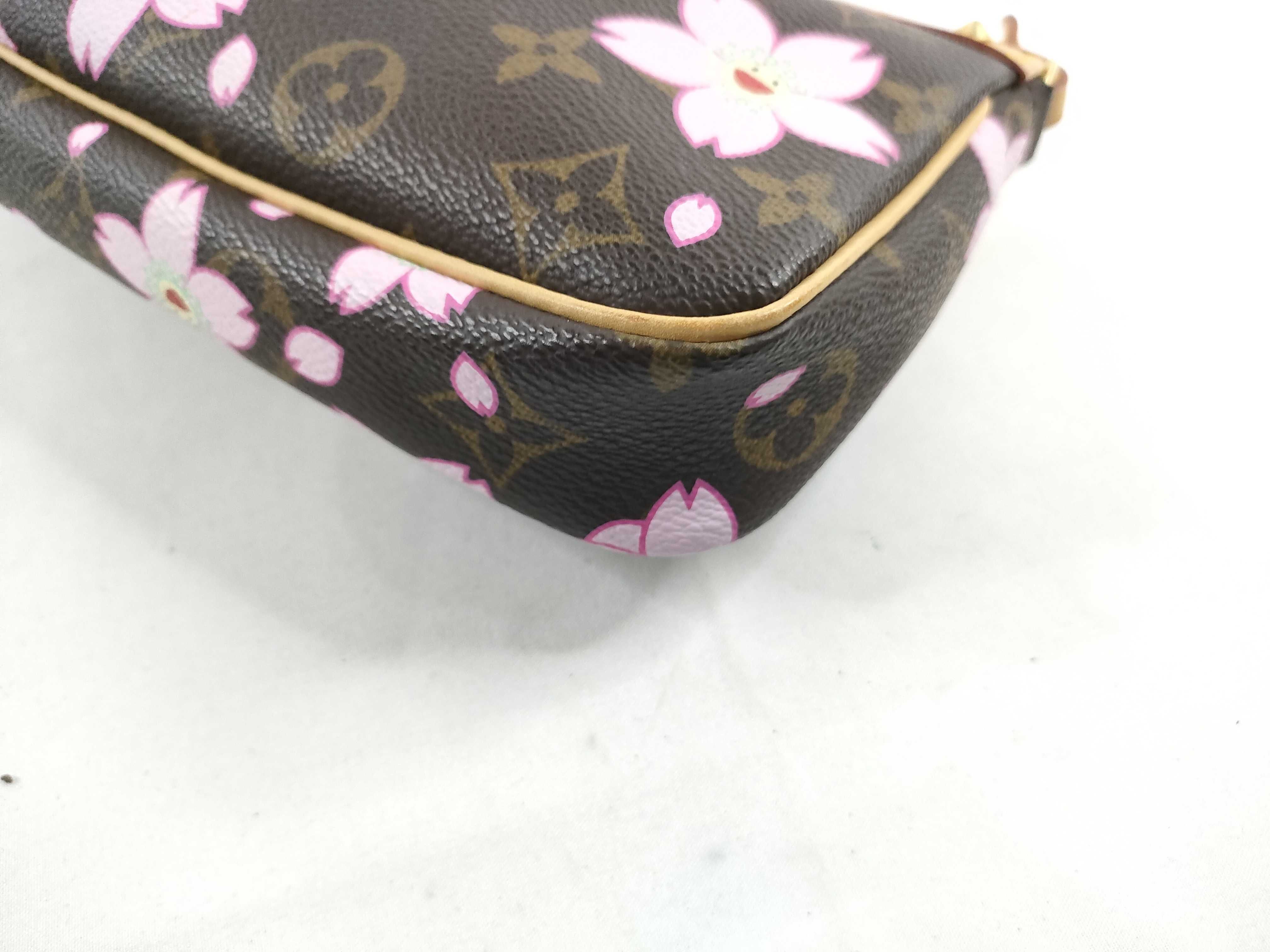 Monogram M92006 Monogram Cherry Blossom Pochette Accessoires Marron Pouch — view 5