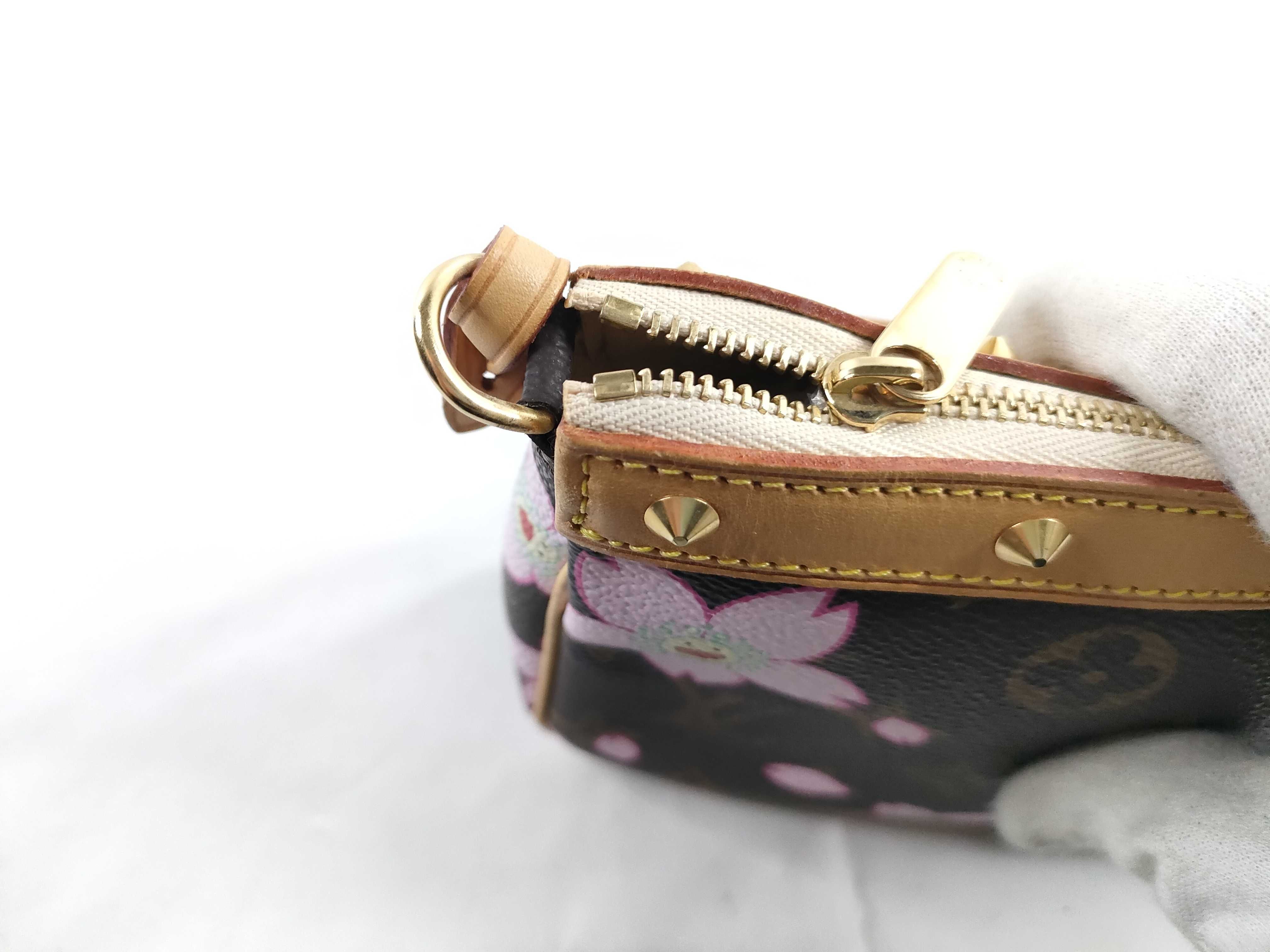 Monogram M92006 Monogram Cherry Blossom Pochette Accessoires Marron Pouch — view 8