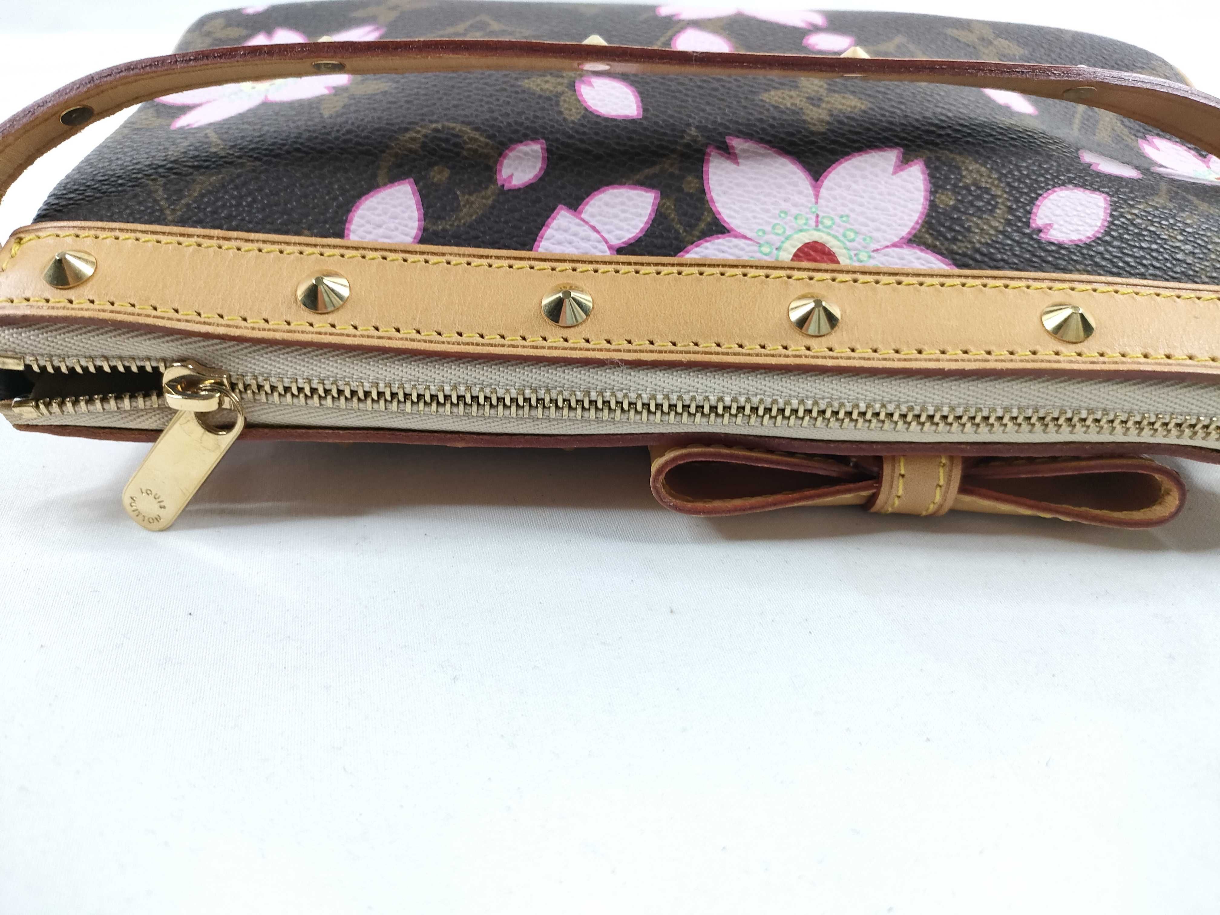 Monogram M92006 Monogram Cherry Blossom Pochette Accessoires Marron Pouch — view 10
