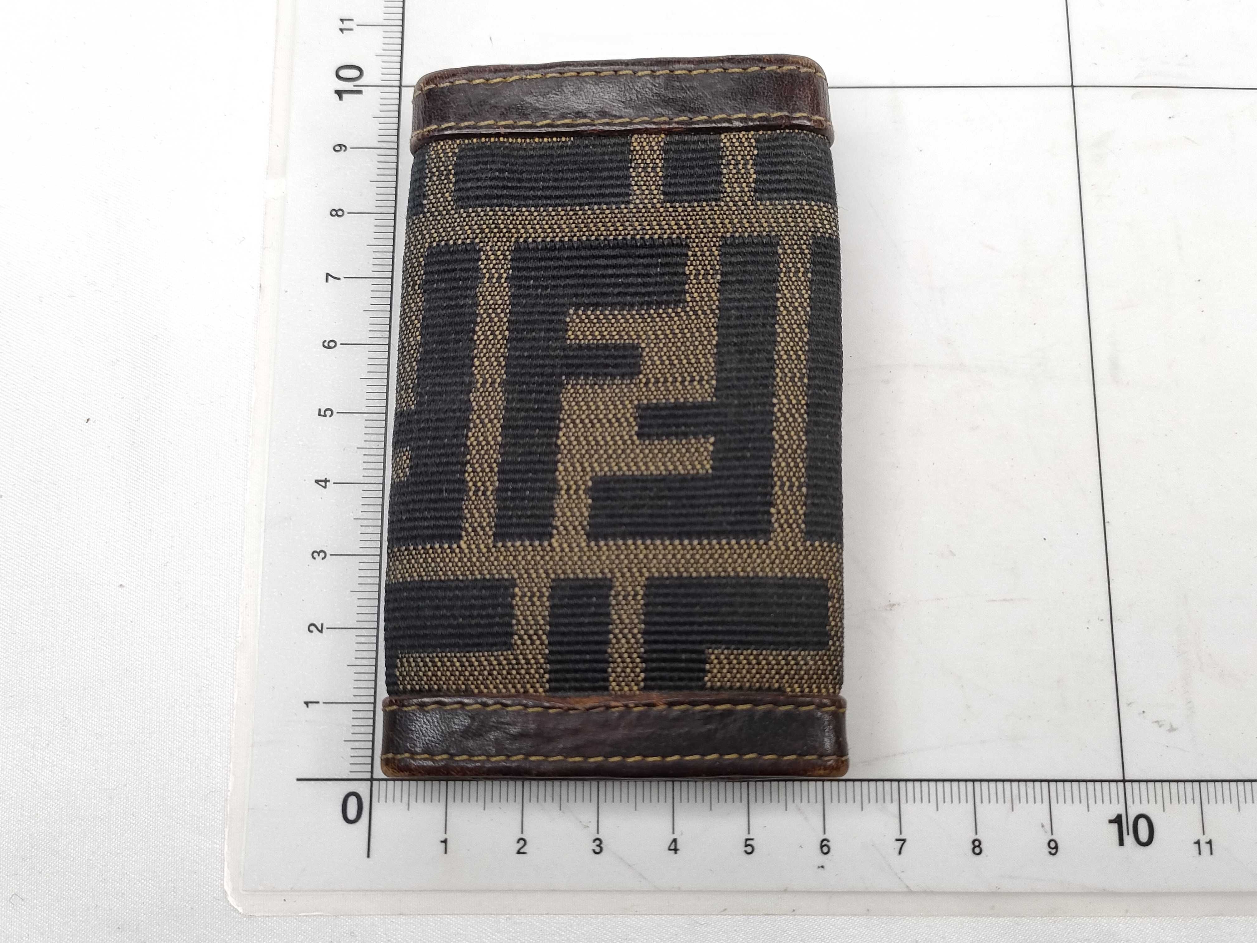 Zucca pattern Fendi Macadam key case — view 2