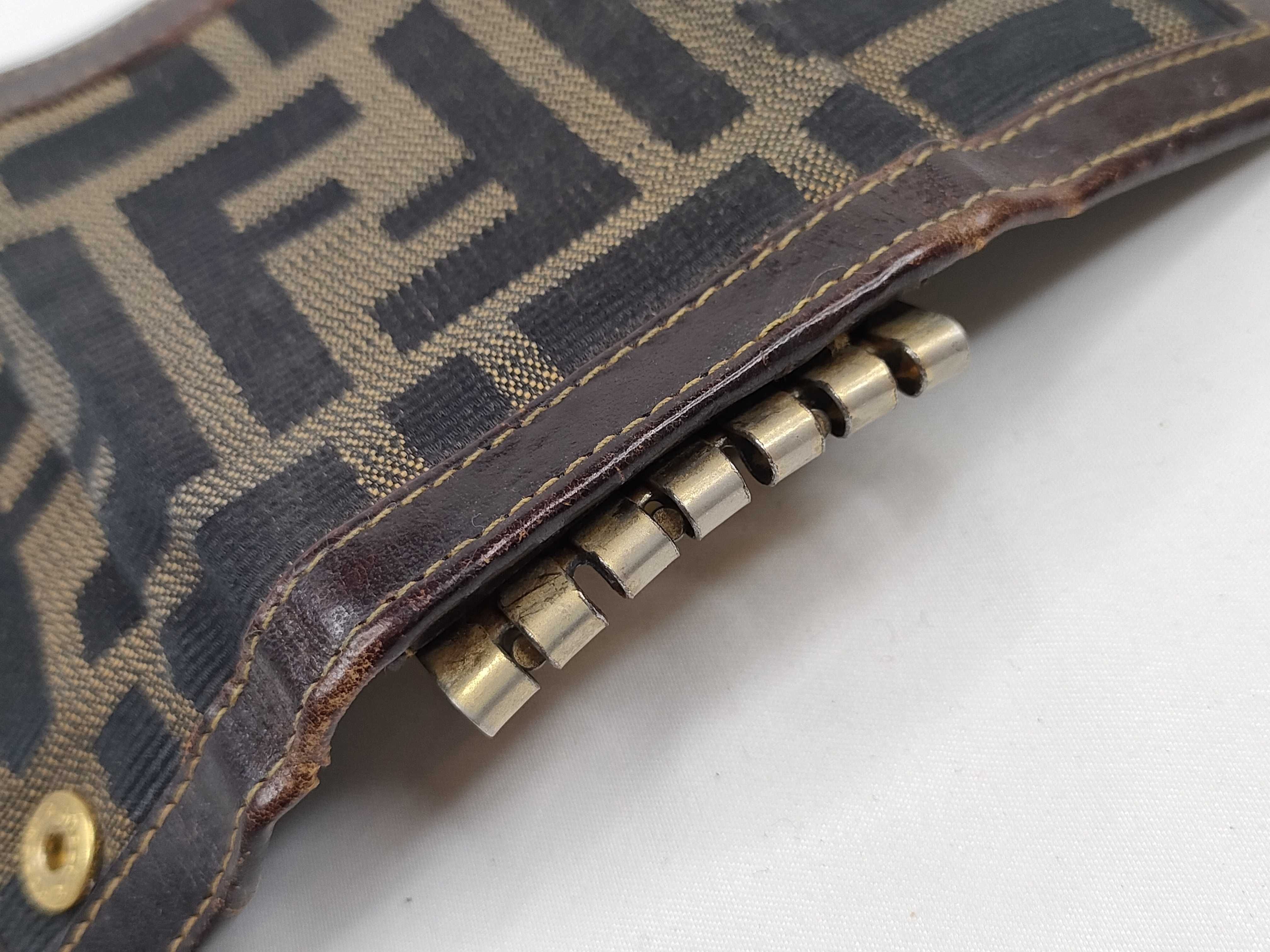 Zucca pattern Fendi Macadam key case — view 11