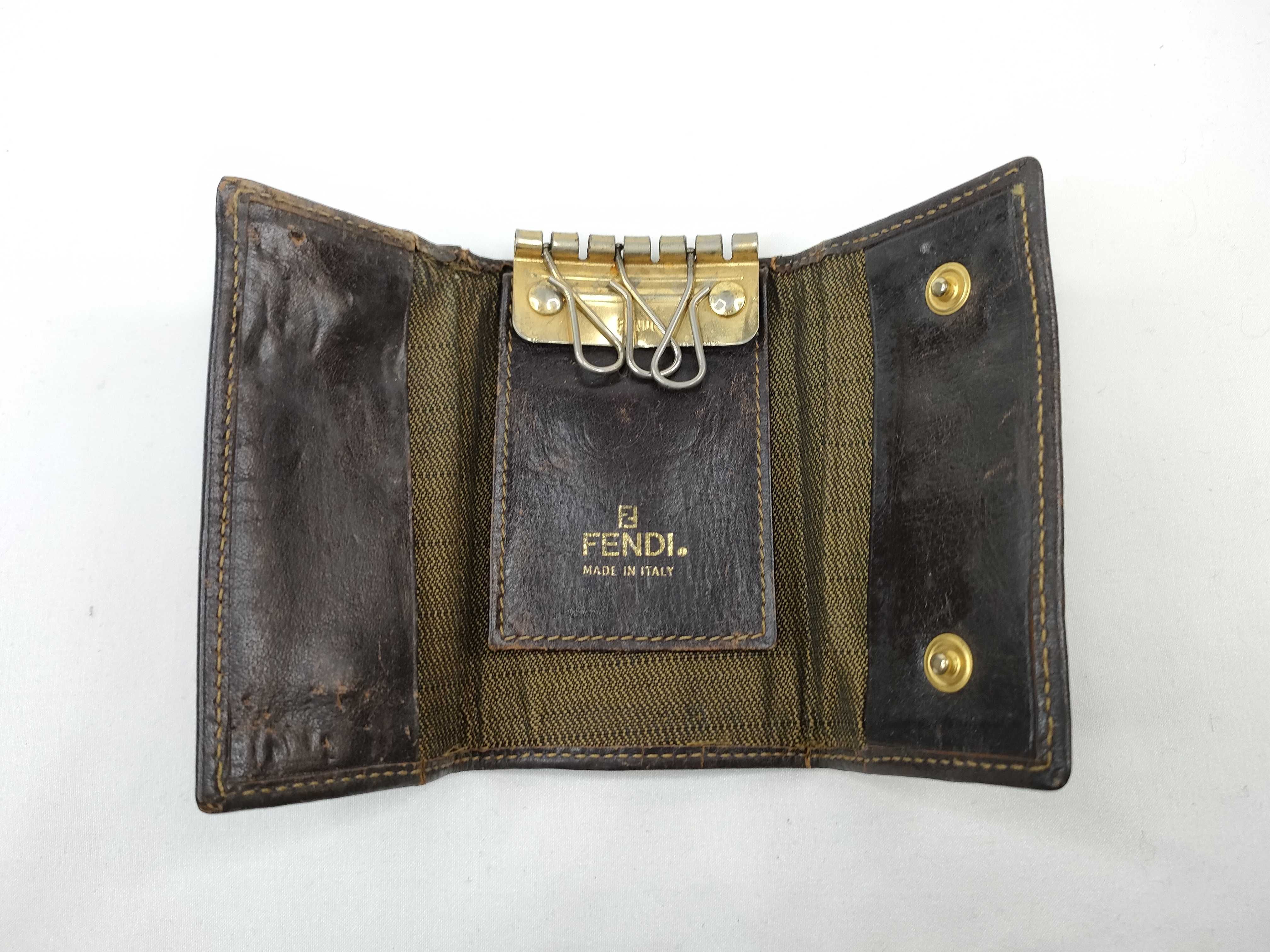 Zucca pattern Fendi Macadam key case — view 7