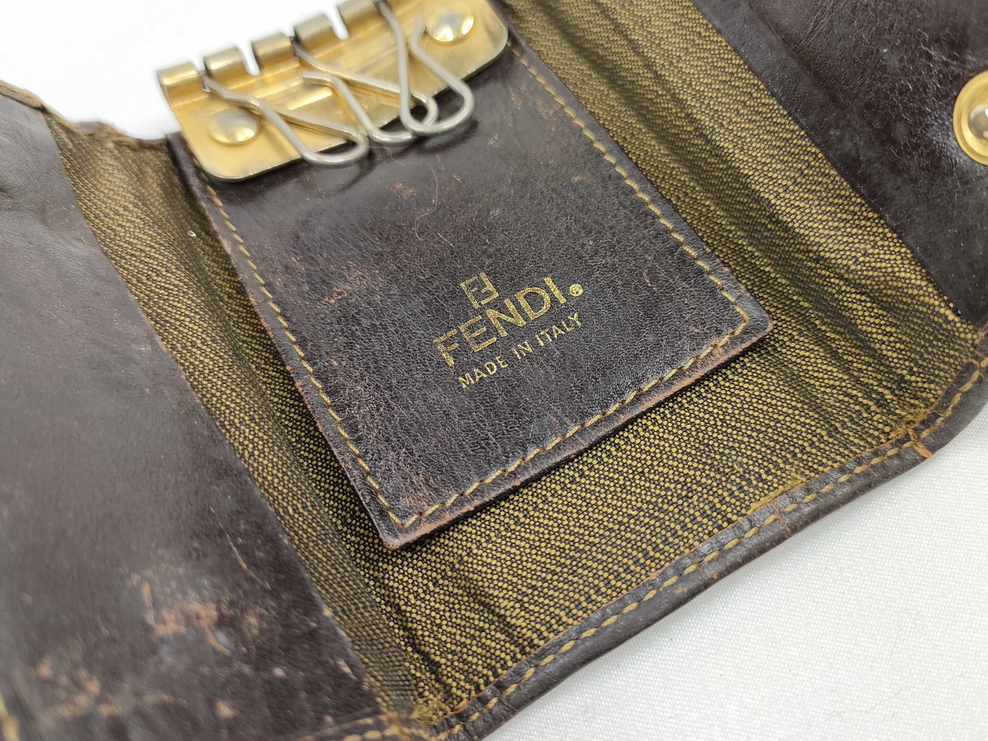 Zucca pattern Fendi Macadam key case — view 9