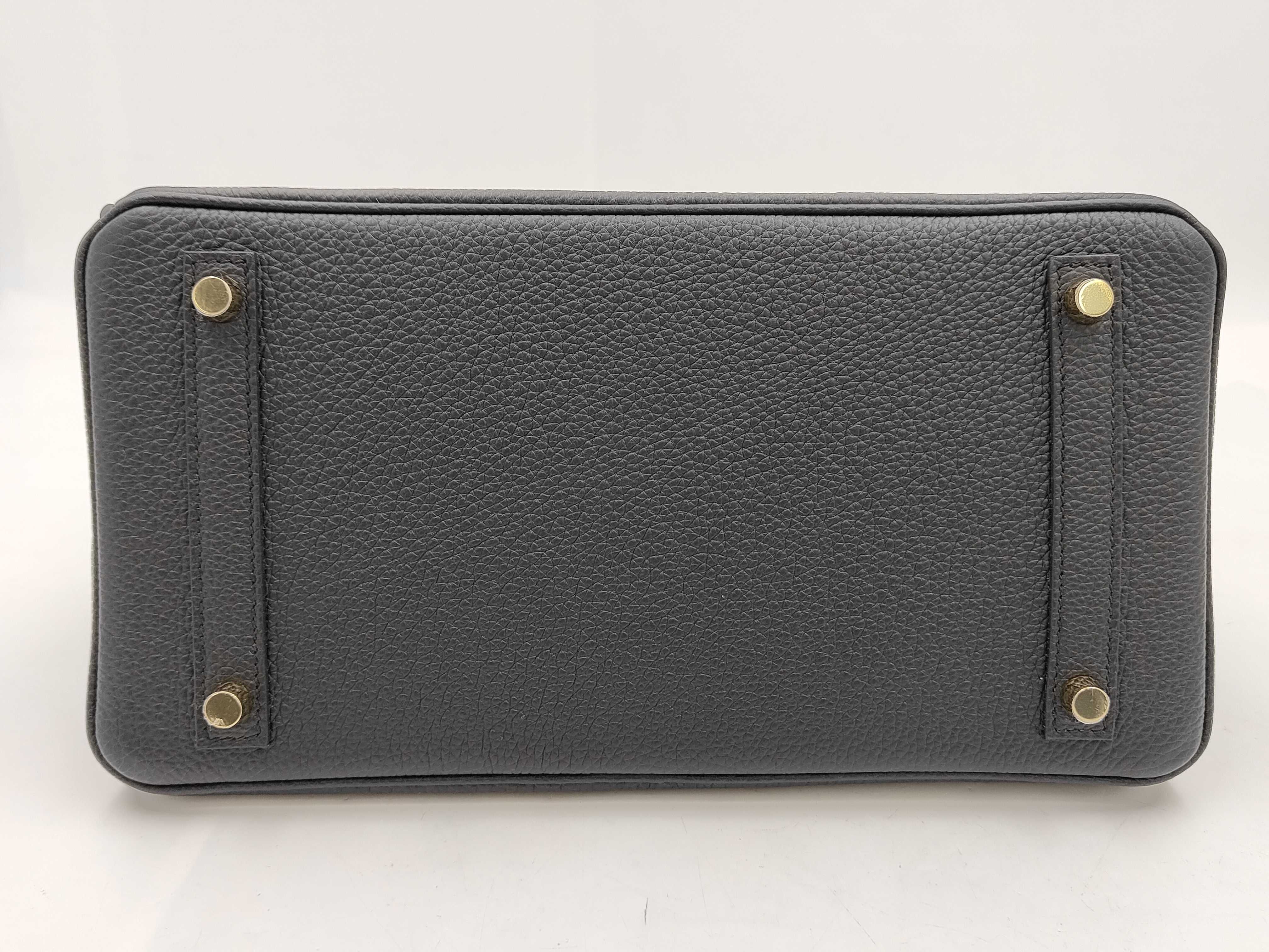 Birkin 30 Togo Black Gold Hardware G Stamp Handbag — view 6