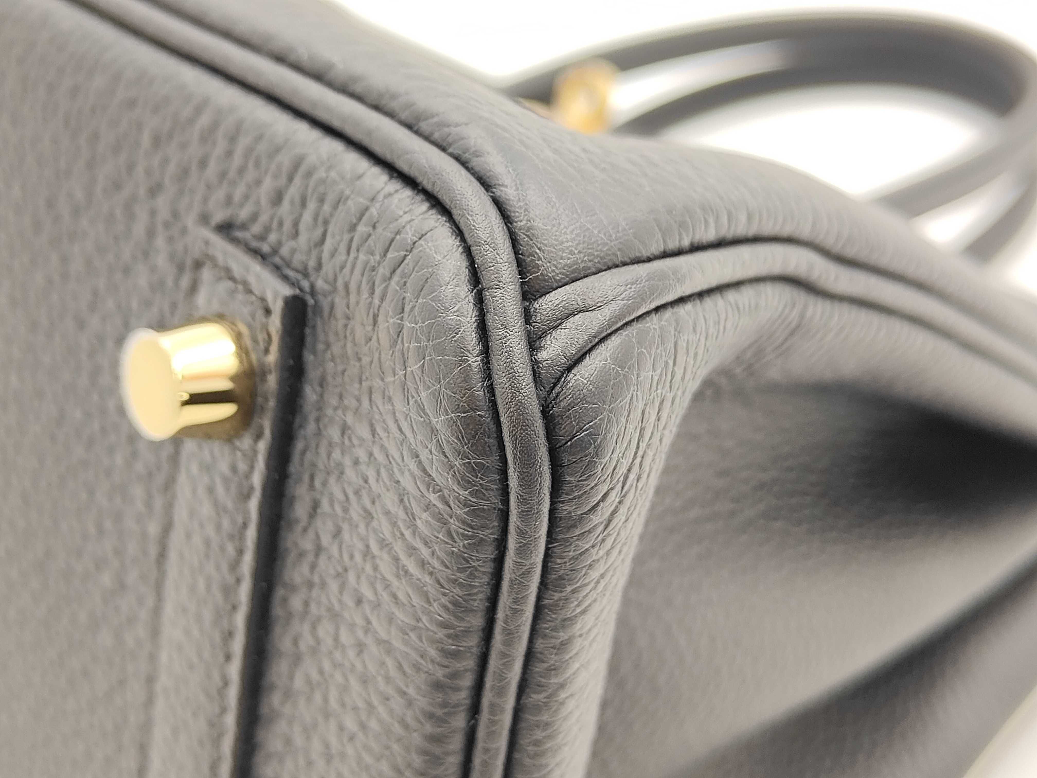 Birkin 30 Togo Black Gold Hardware G Stamp Handbag — view 7