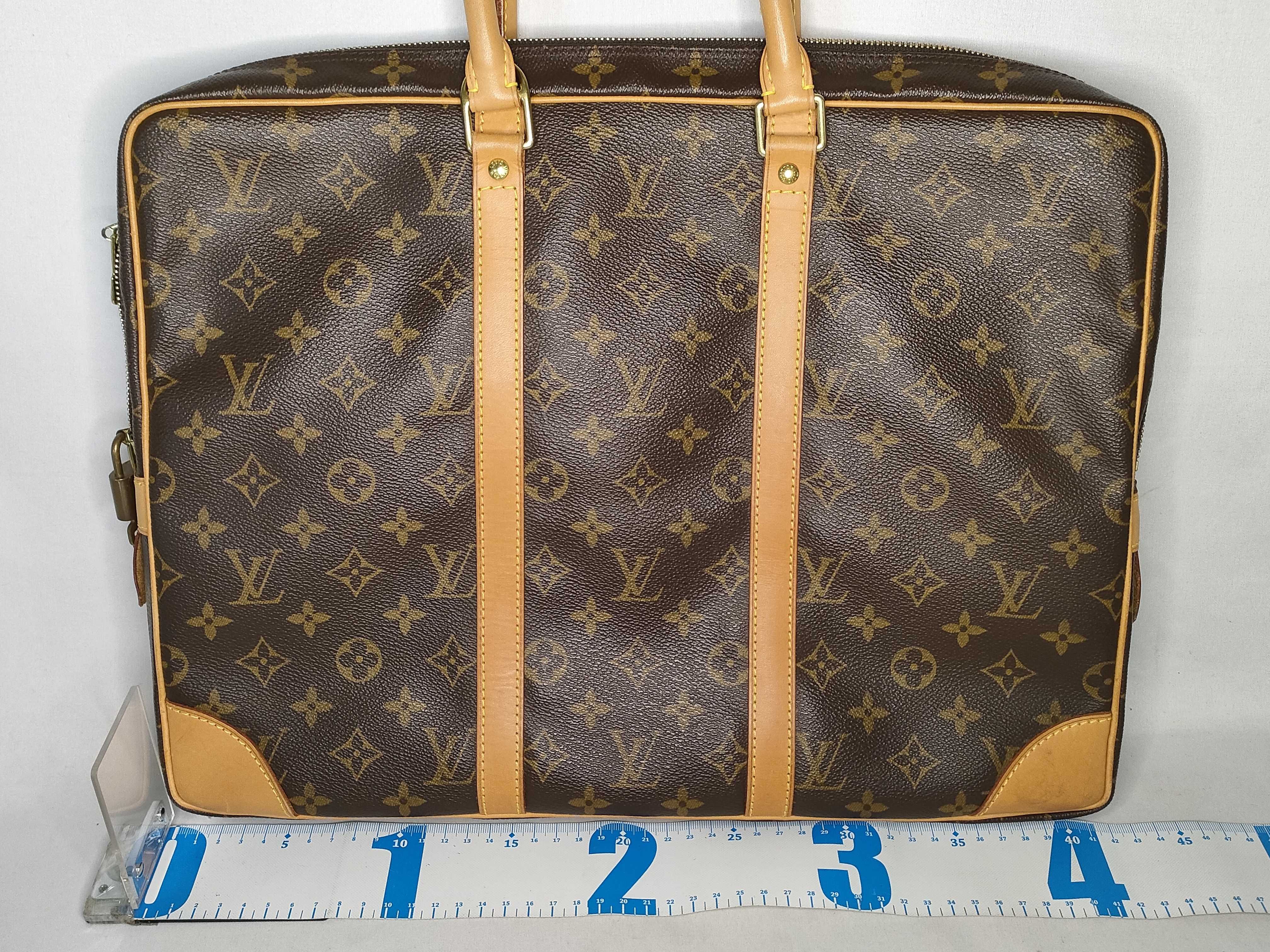 Monogram Vuitton Monogram Port Document Voyage M53361 Brown TH1021 Business Bag — view 2
