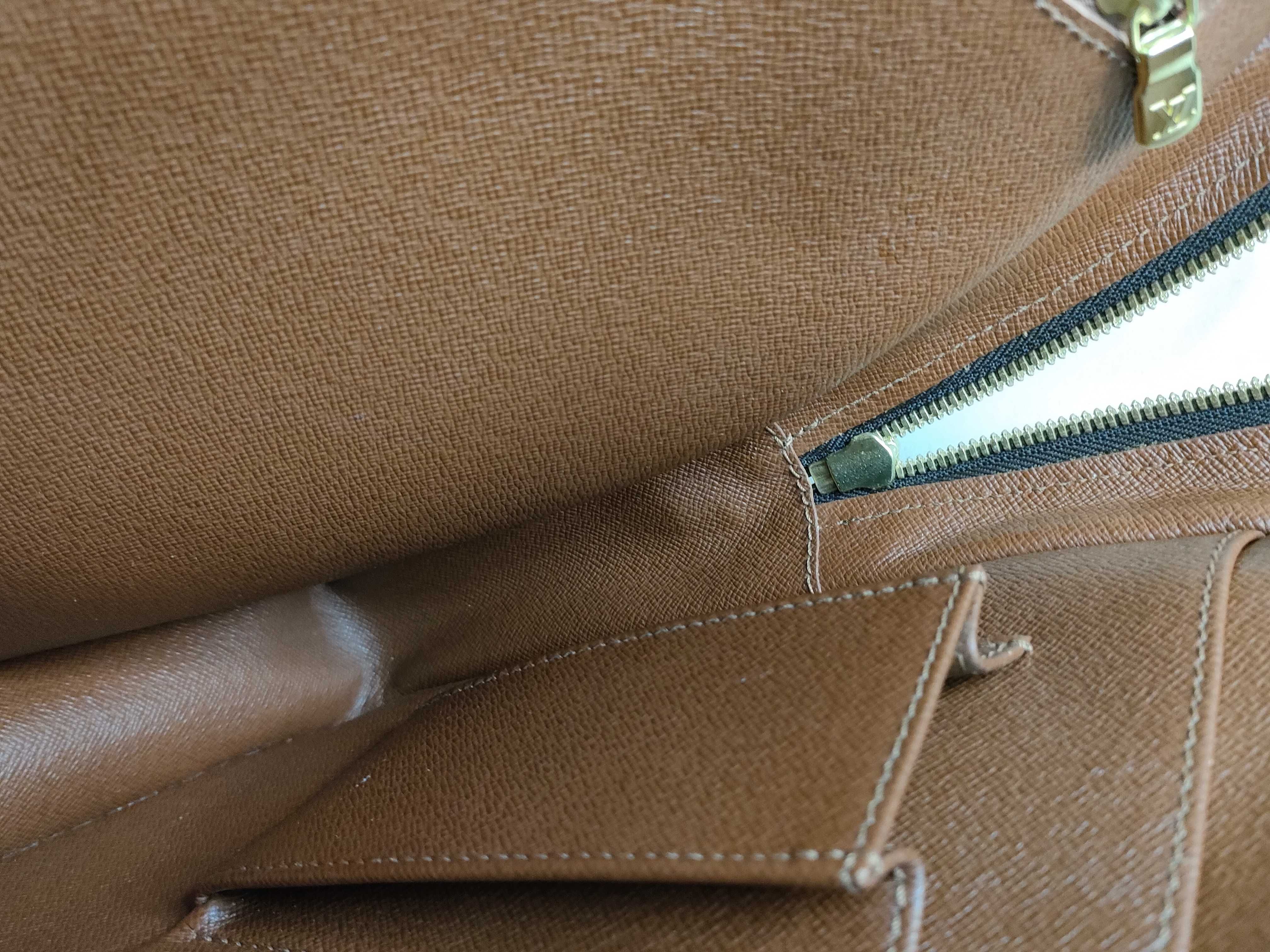 Monogram Vuitton Monogram Port Document Voyage M53361 Brown TH1021 Business Bag — view 9
